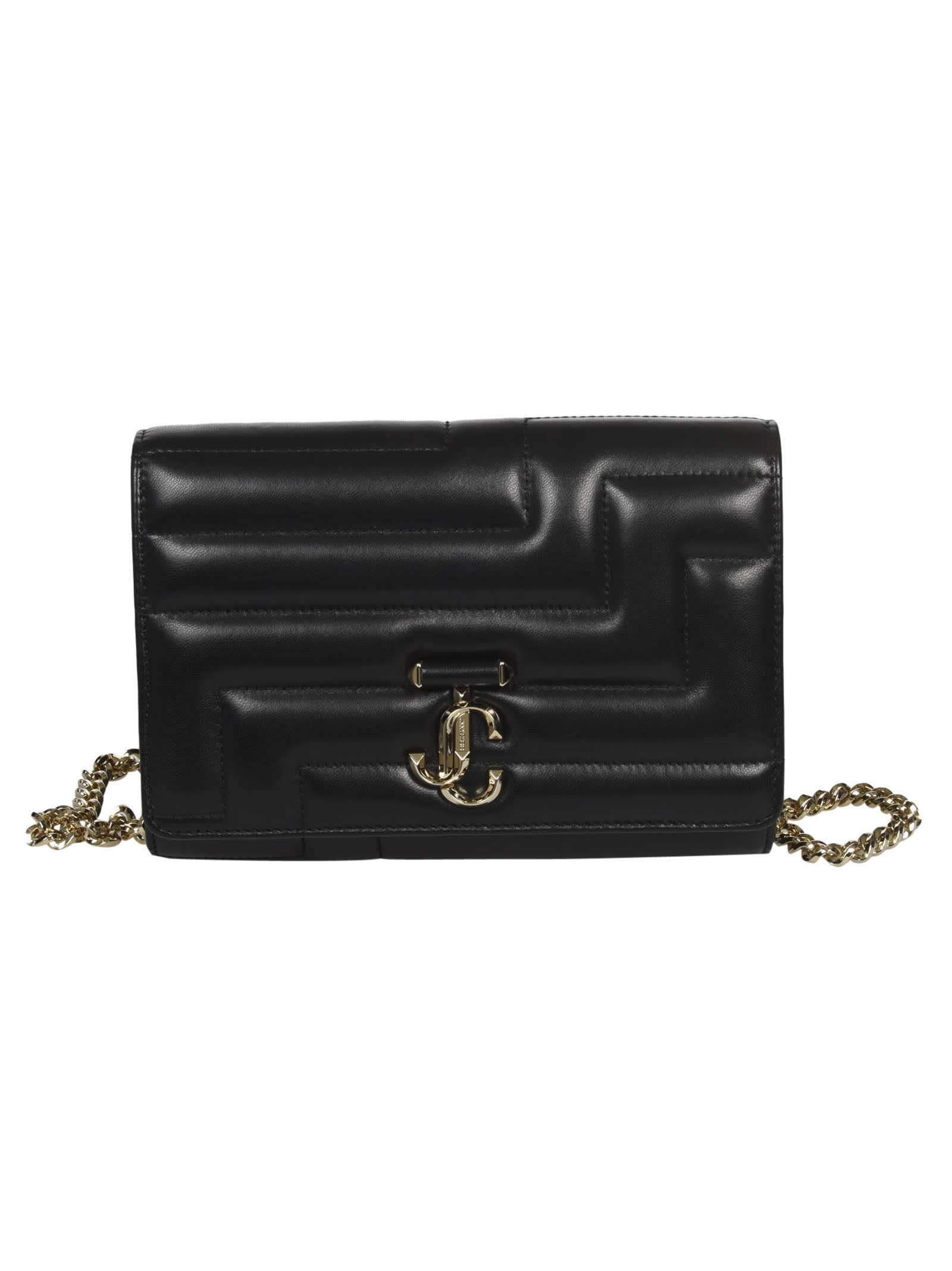 Jimmy Choo Chain Quilted Shoulder Bag