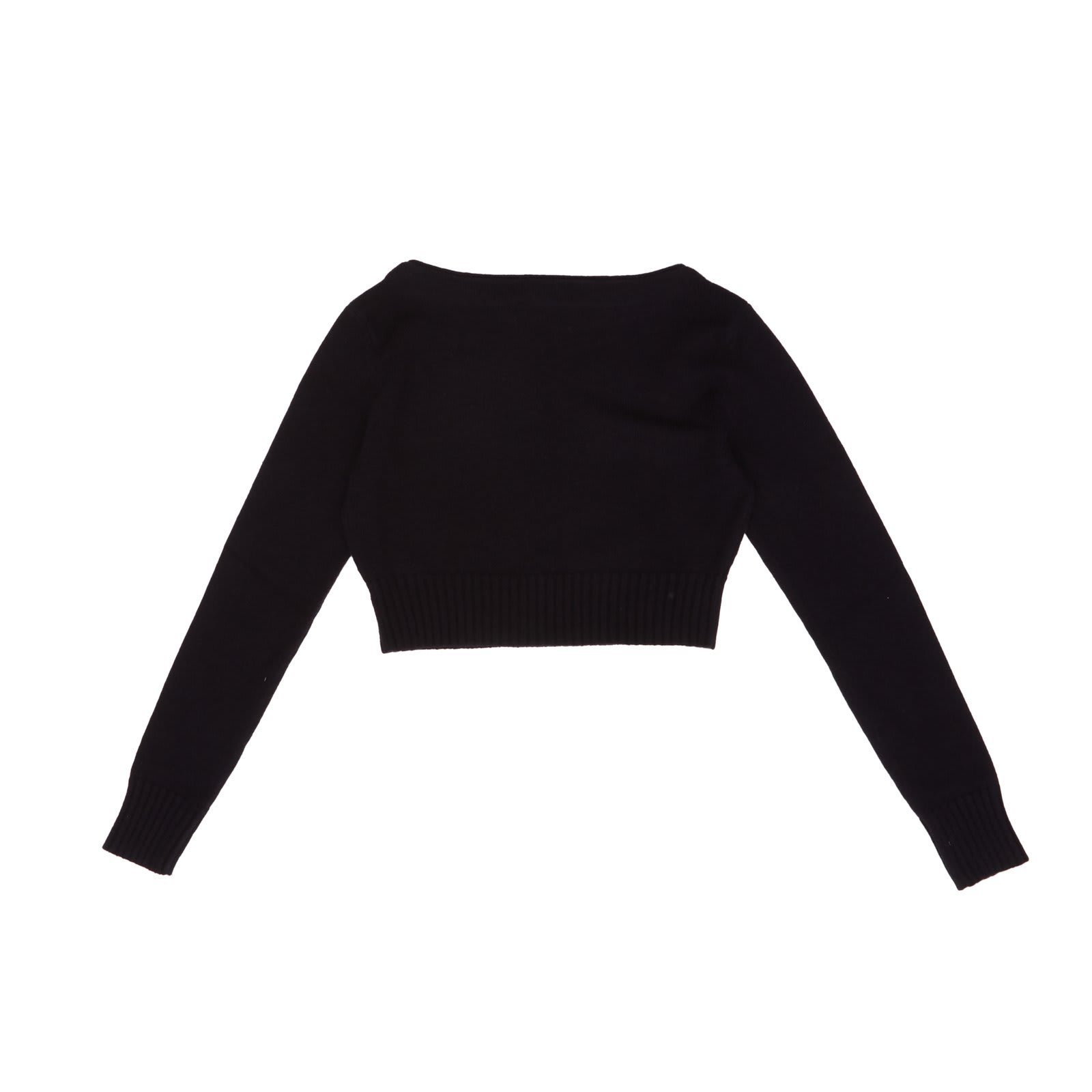 Shop Max Mara Longsleeved Knitted Jumper In Blue