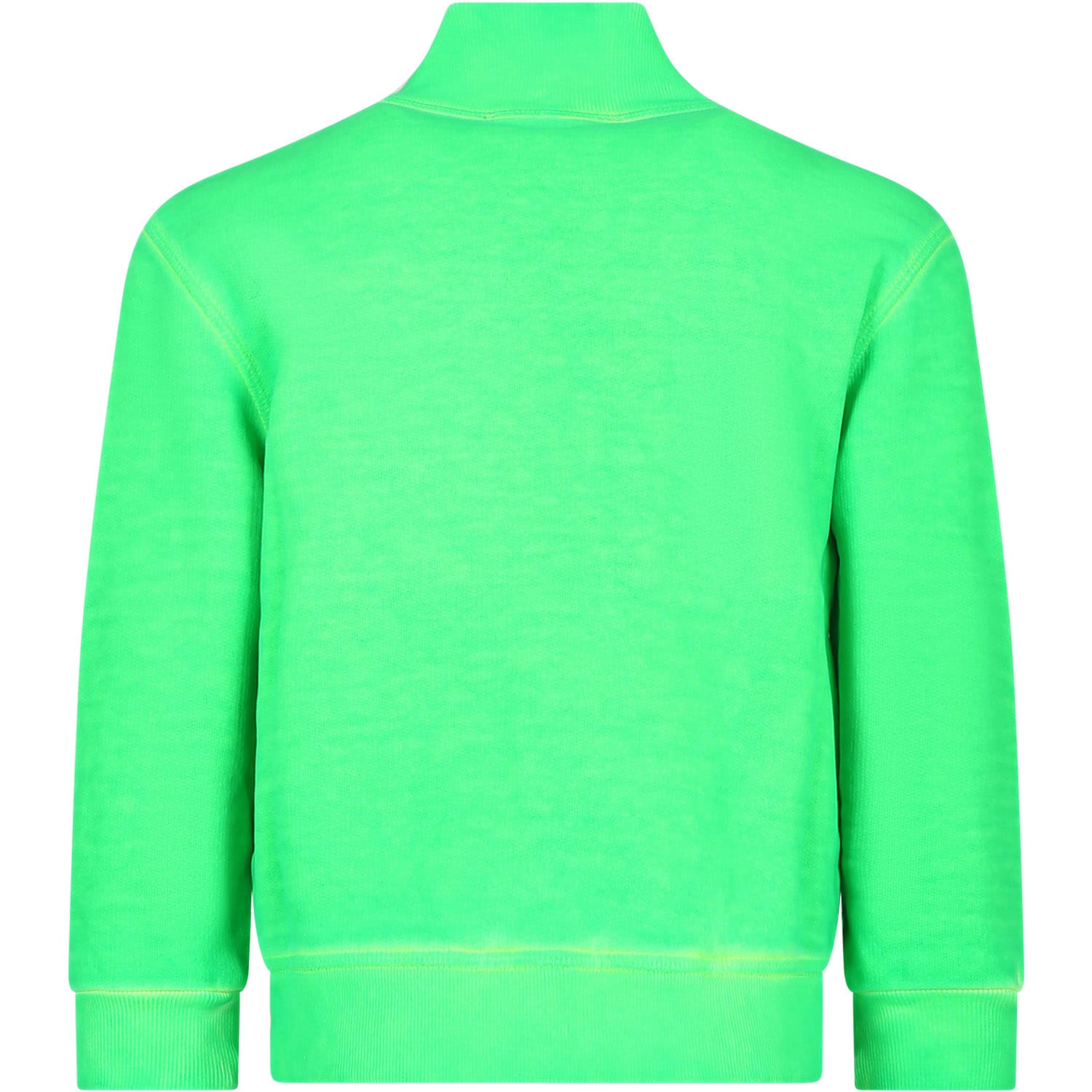 Shop Dsquared2 Green Sweatshirt For Boy With Logo