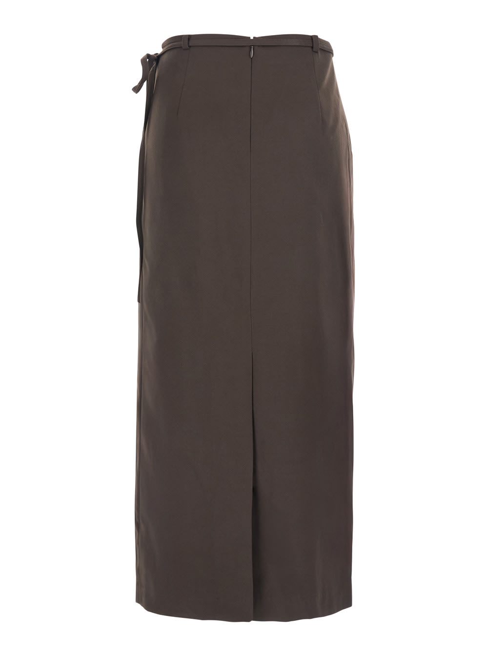 Dunst Maxi Wrap Skirt In Burgundy
