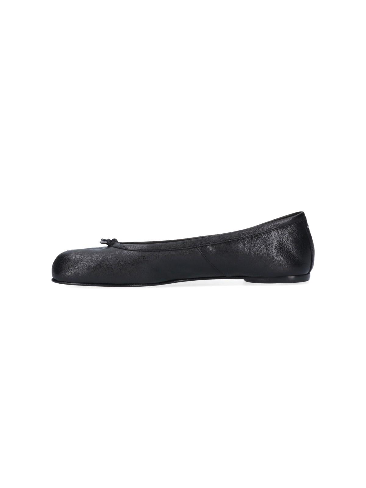 Shop Maison Margiela Tabi Ballet Flats In Black