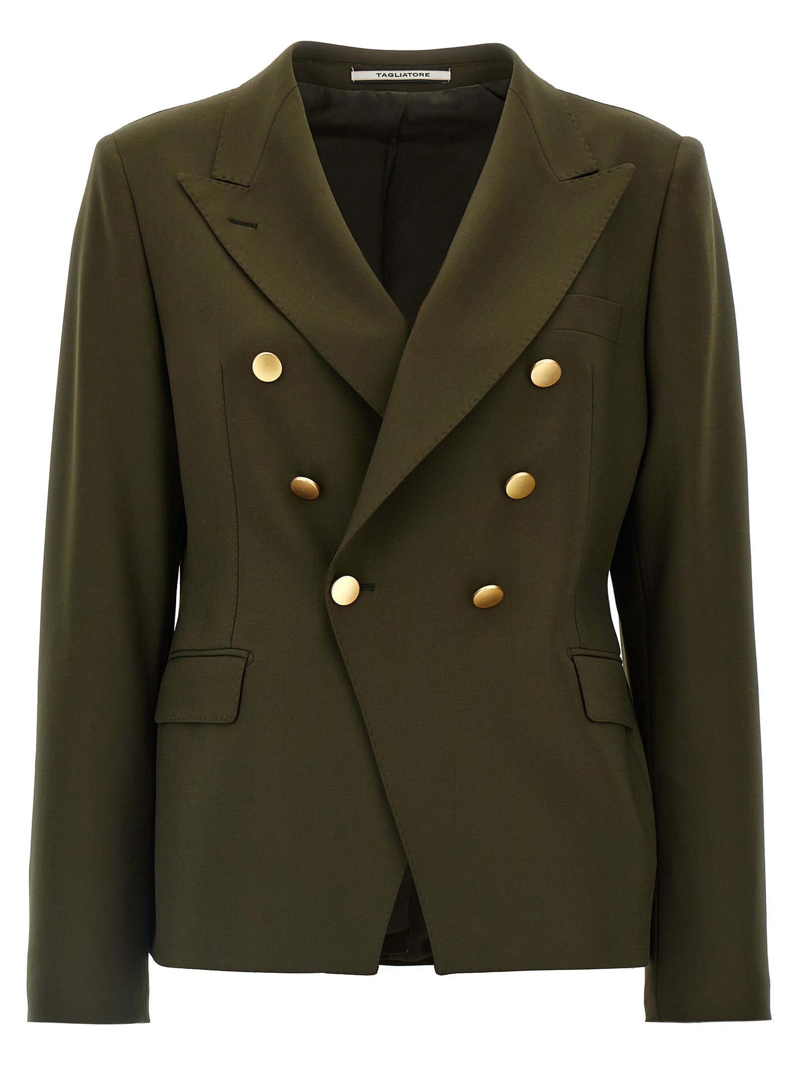 Shop Tagliatore Alycia Blazer In Green