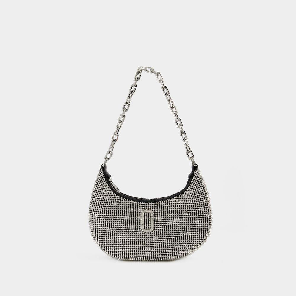 Shop Marc Jacobs Embellished Small Curve Bag In Crystals