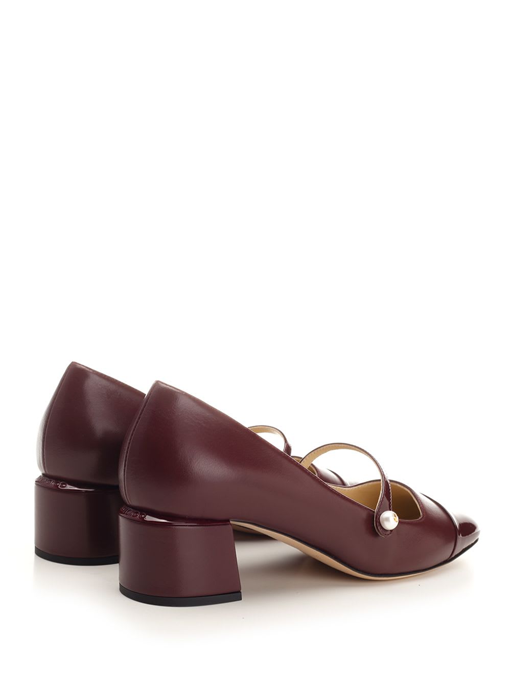 Shop Jimmy Choo Decolleté Elisa In Bordeaux