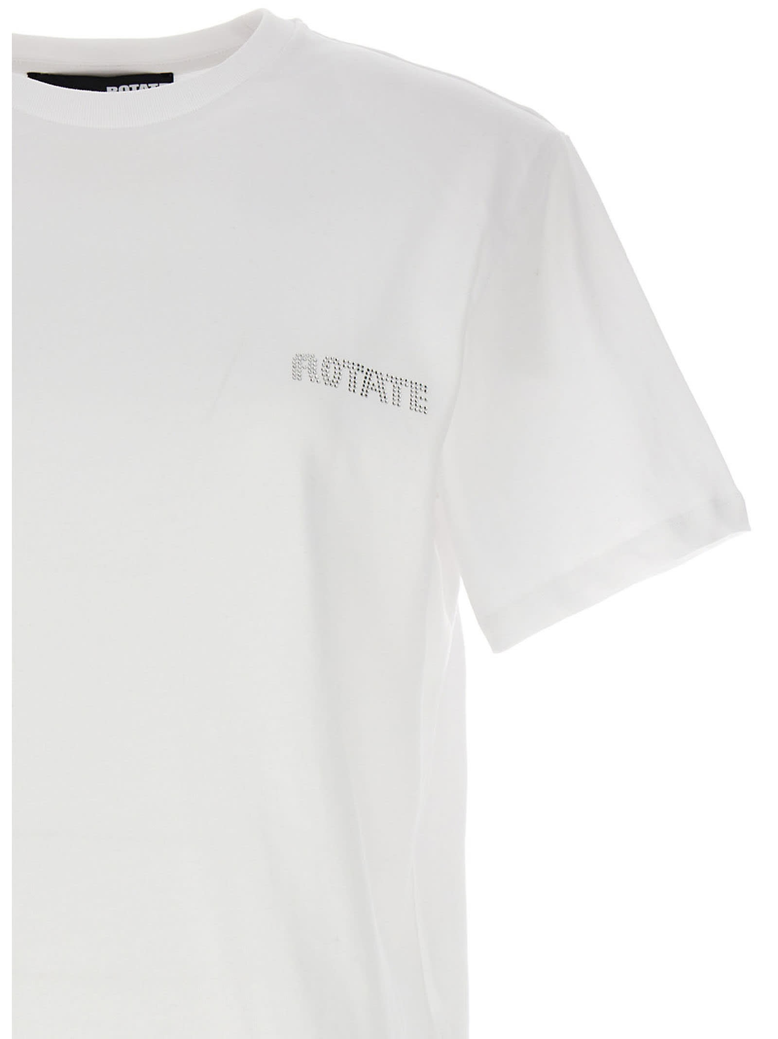 Shop Rotate Birger Christensen Logo T-shirt In Bright White