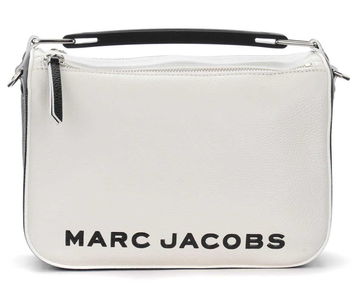 The Marc Jacobs The Softbox Shoulder Bag In White And Black