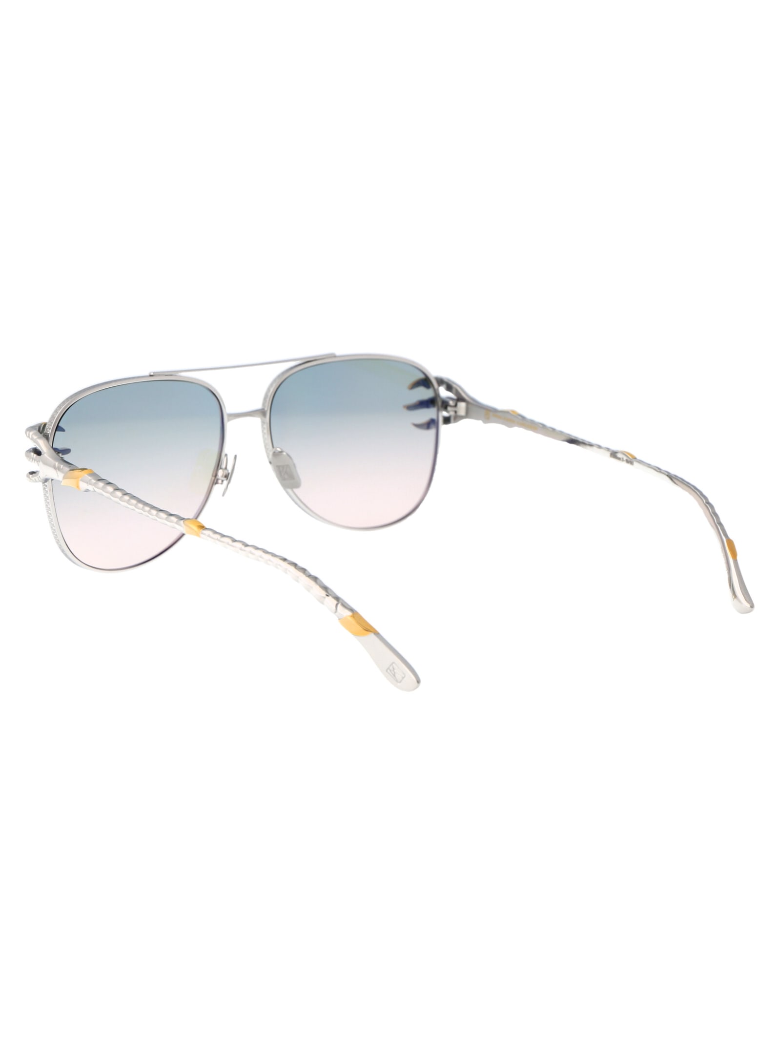Shop Anna-karin Karlsson Claw Voyage Sunglasses In White Gold Blush