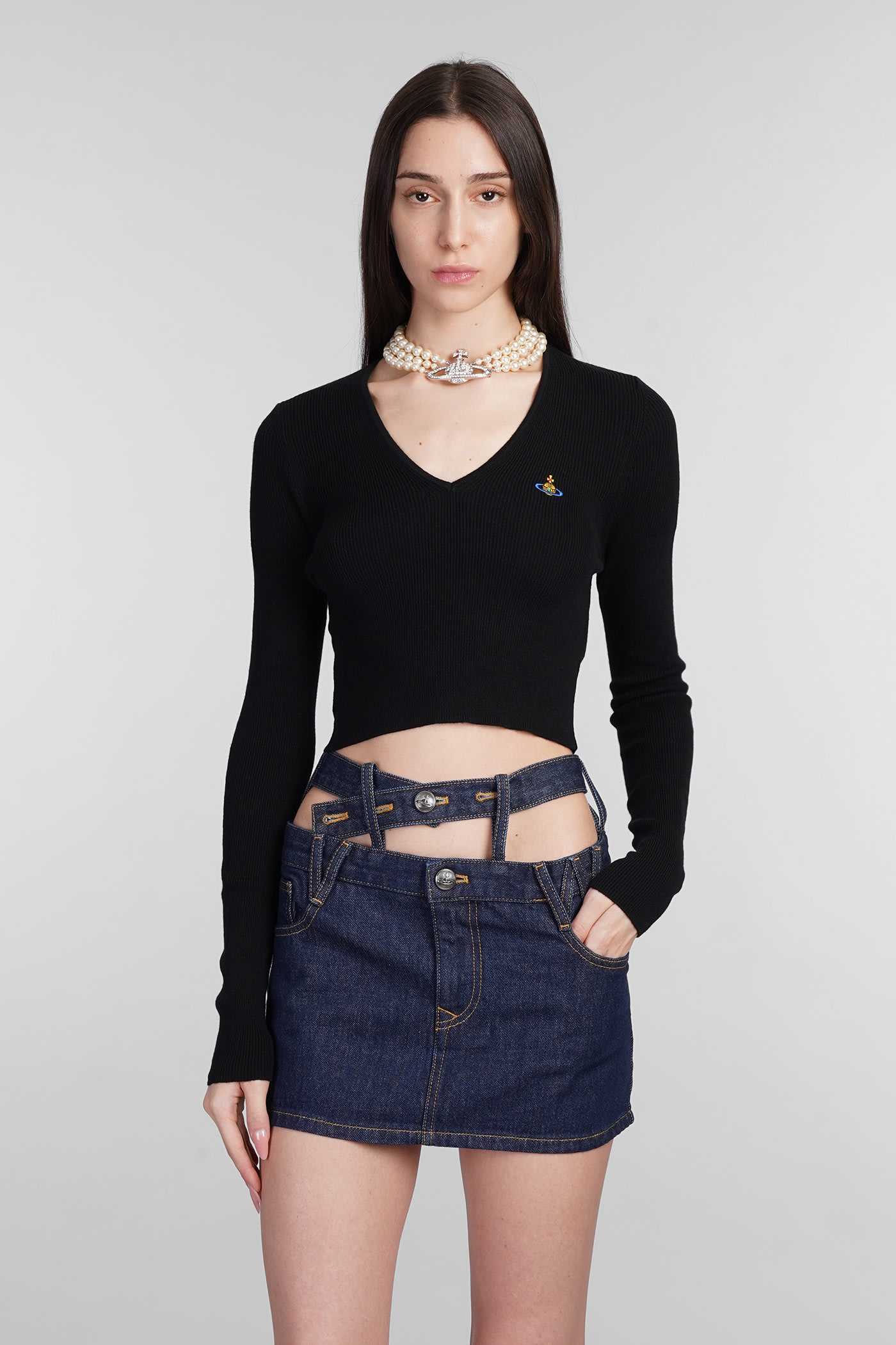 Shop Vivienne Westwood Bea Topwear In Black Cotton