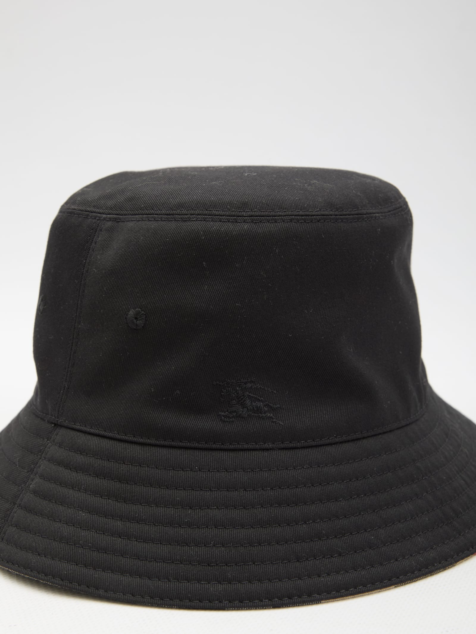 Shop Burberry Reversible Bucket Hat In Black