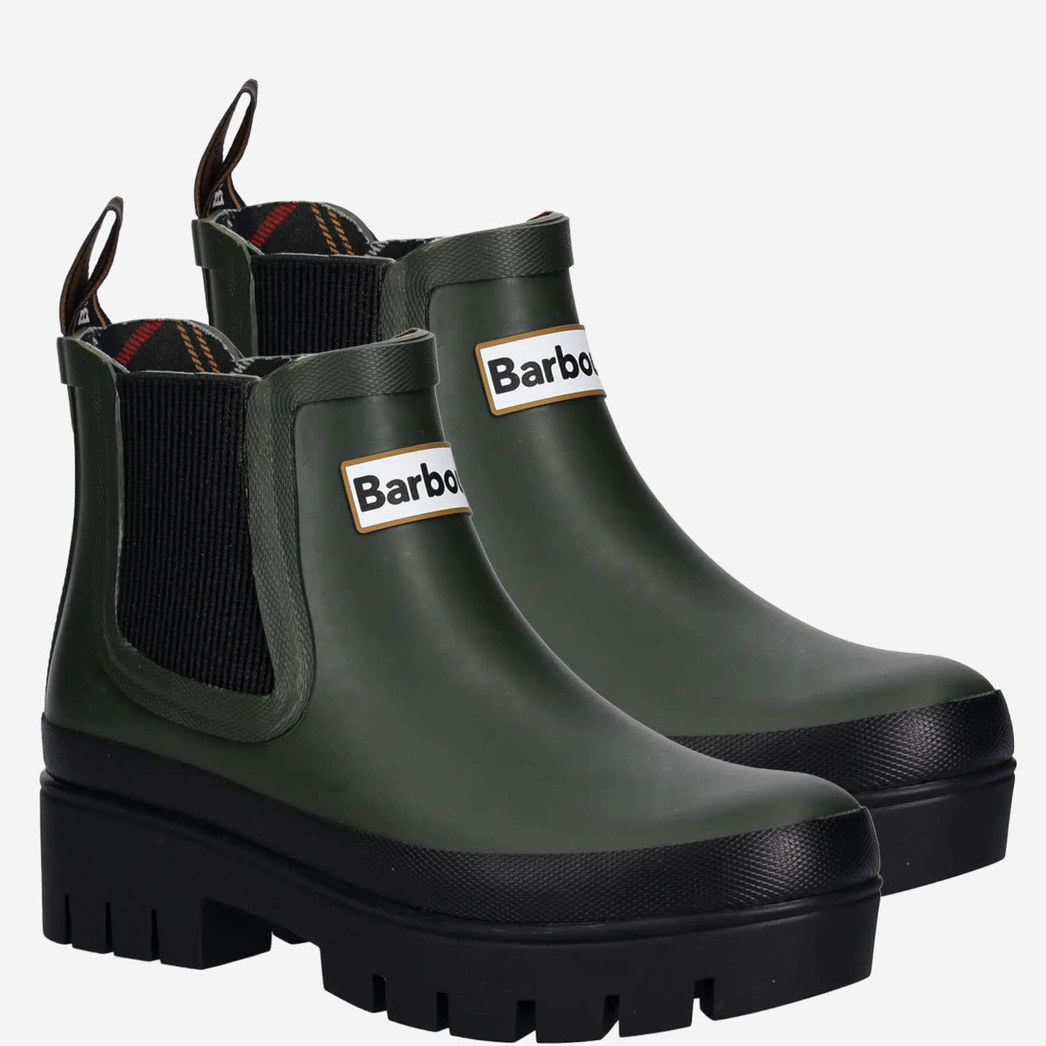 Barbour Halton Waterproof Chelsea Rain Boot In Green
