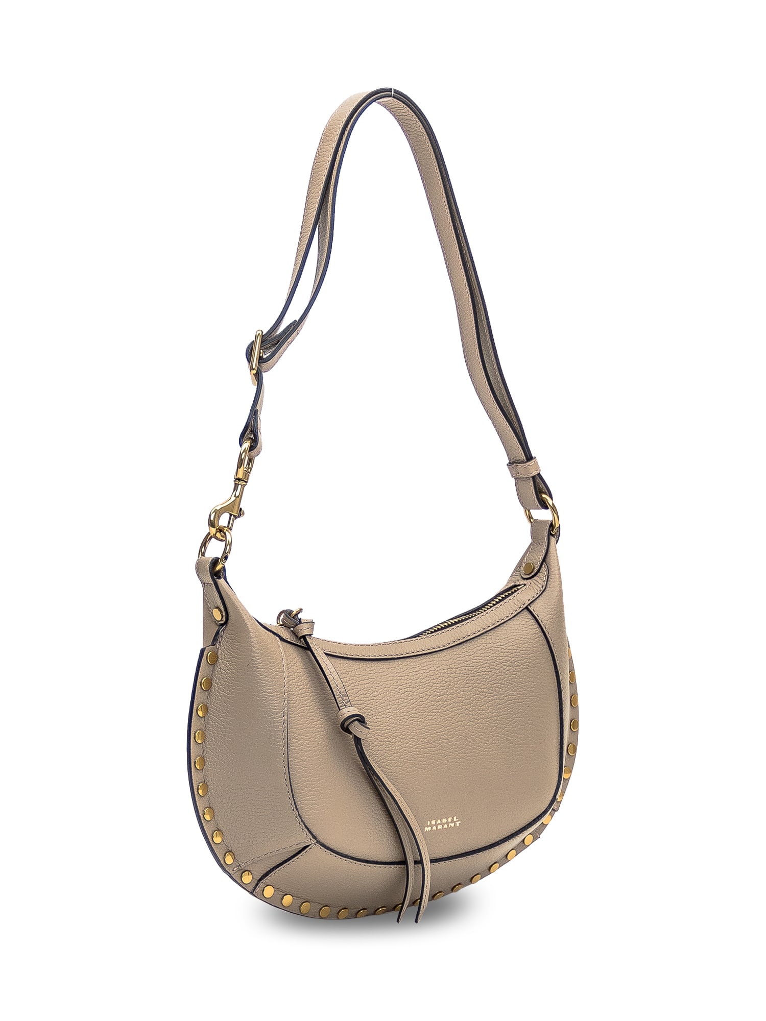Isabel Marant Oskan Moon Leather Shoulder Bag In 50ta