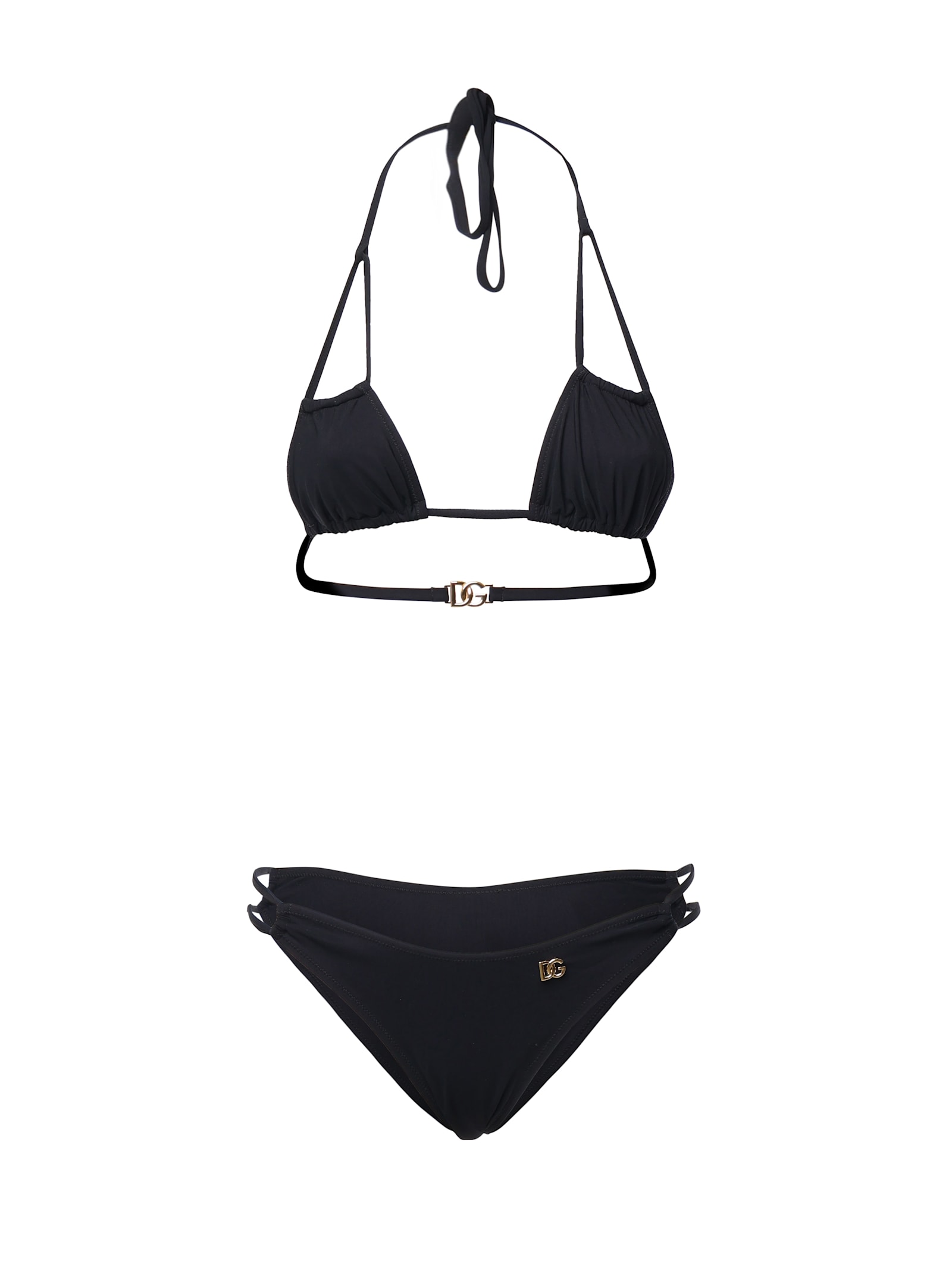 Dolce & Gabbana Jersey Bikini Set In Black