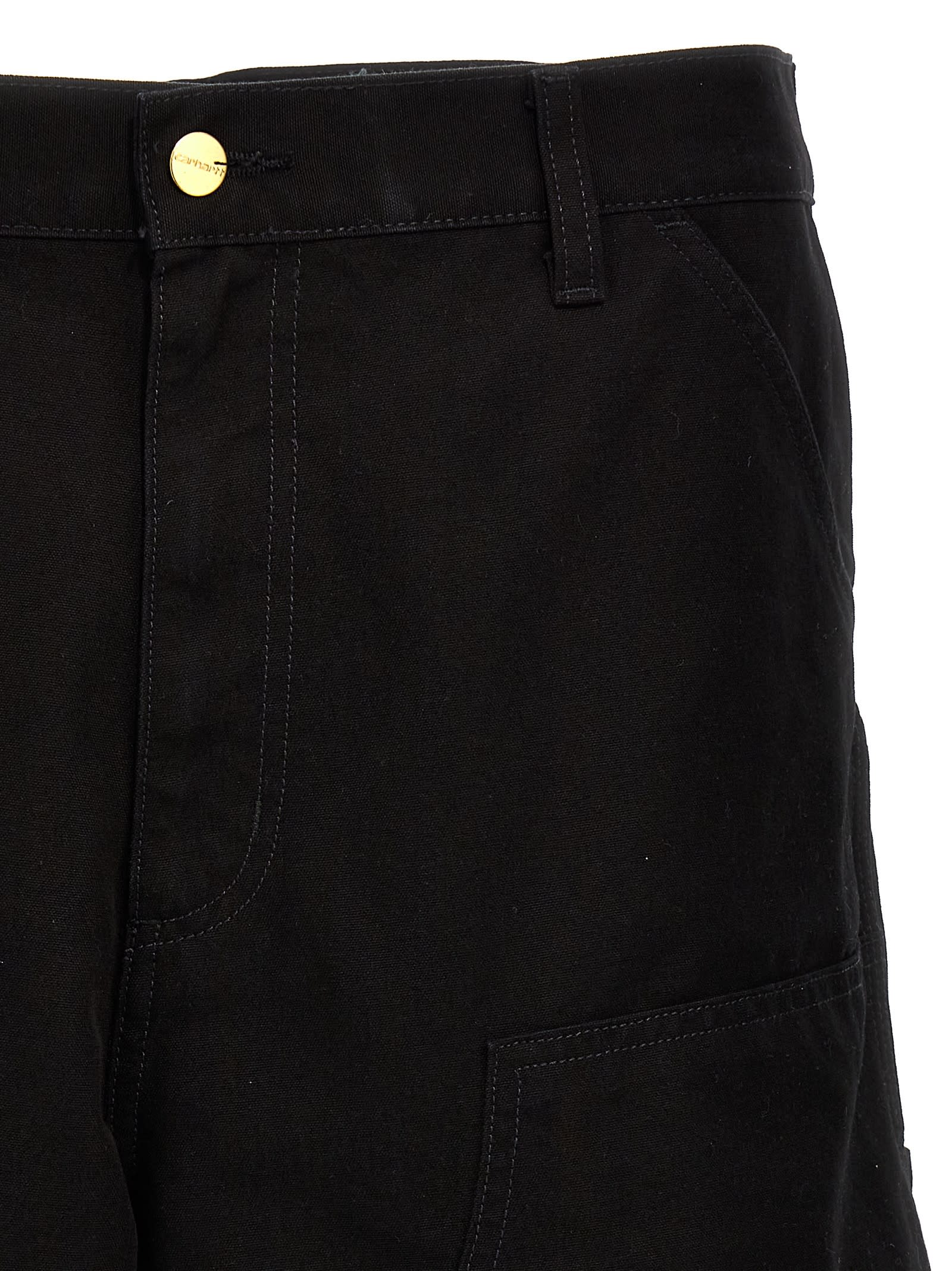 Carhartt Double Knee Bermuda Shorts In Black
