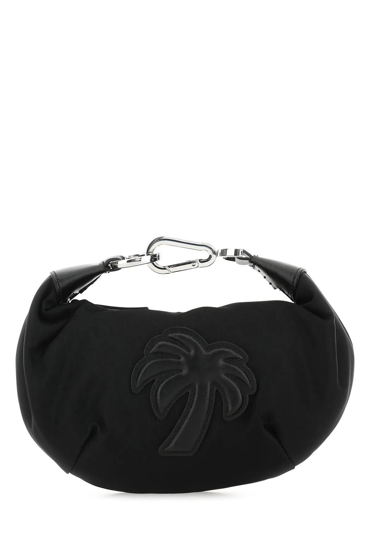 Palm Angels Black Fabric Big Palm Handbag