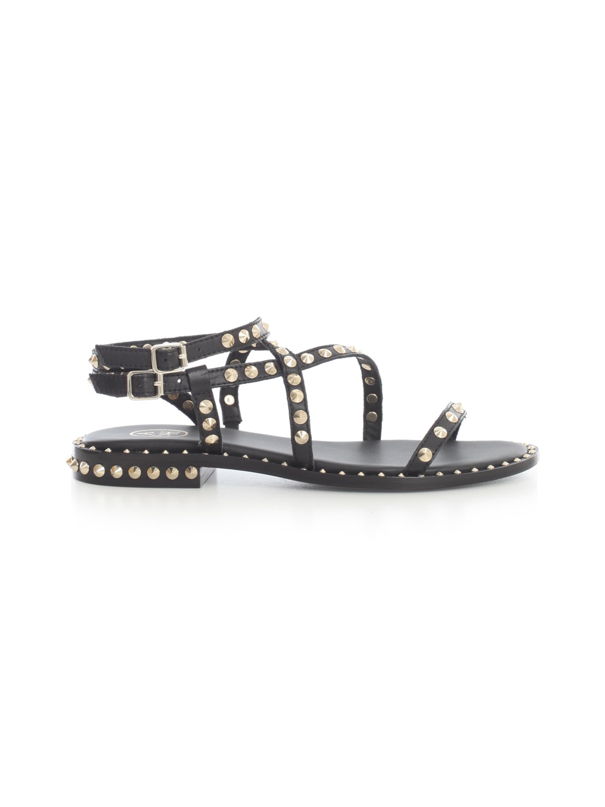 Ash Sandals W/studs And Double Strap