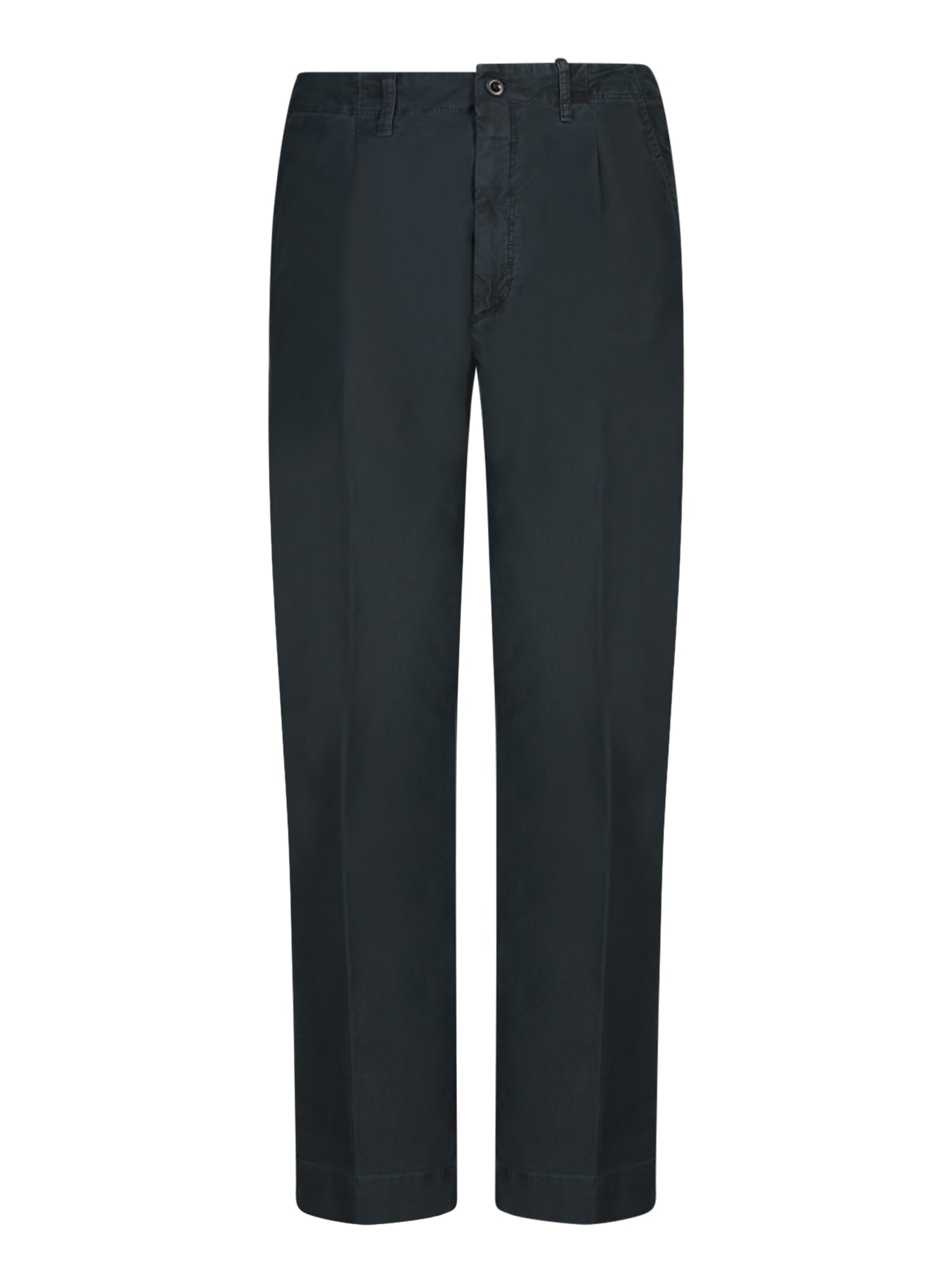 Shop Incotex Dark Blue Pants