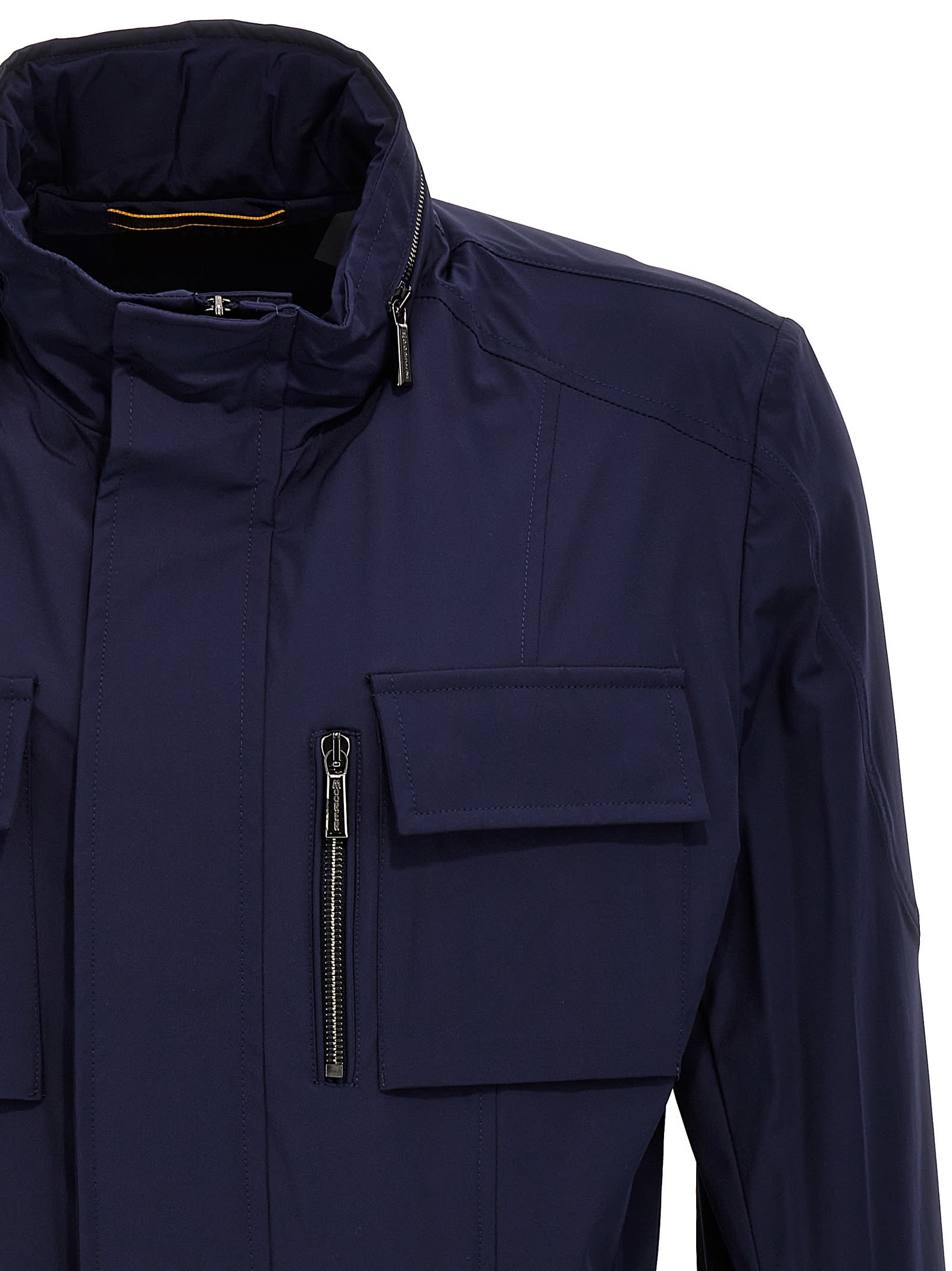 Shop Moorer Manolo-kn Jacket In Light Blue