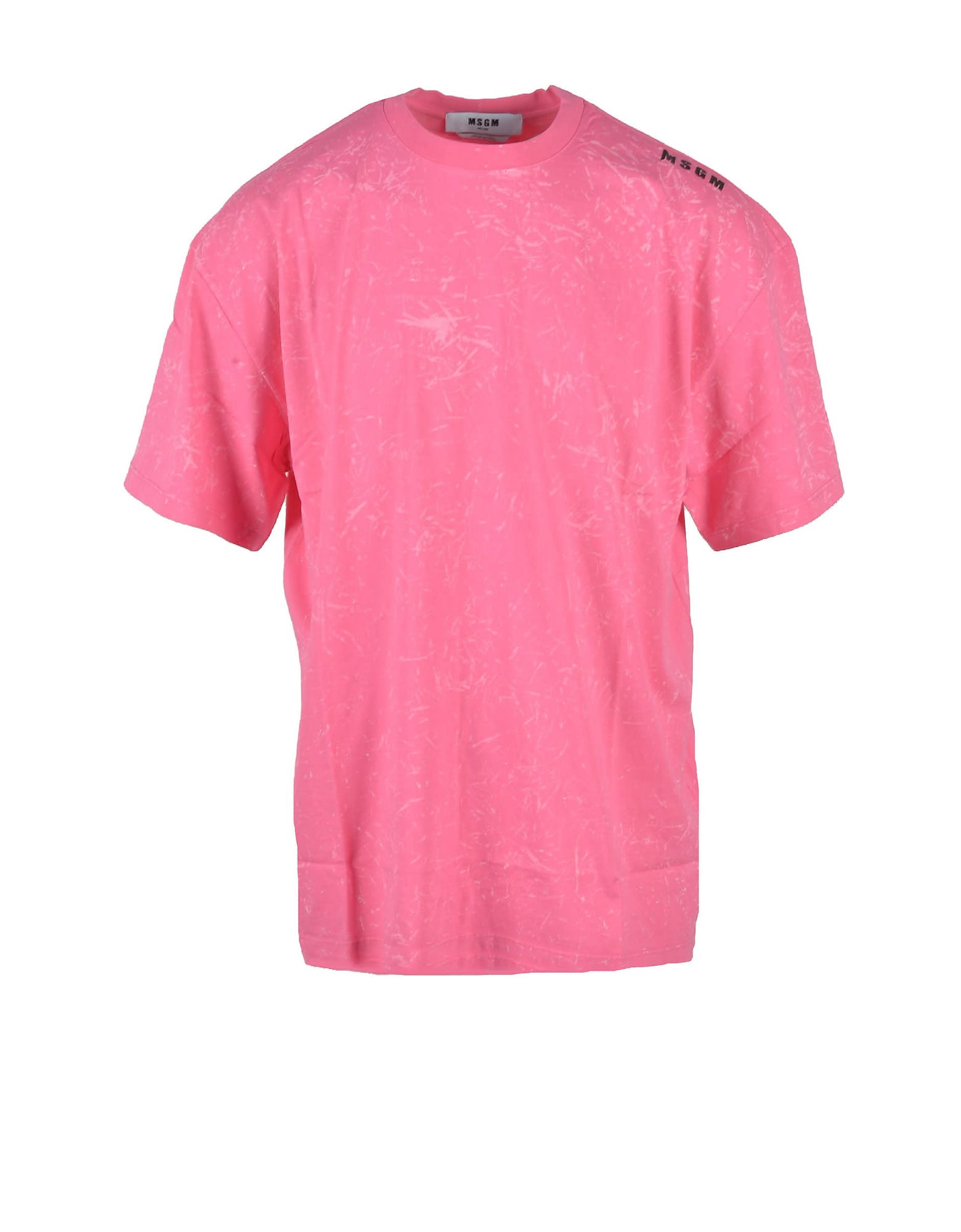 MSGM Mens Pink T-shirt