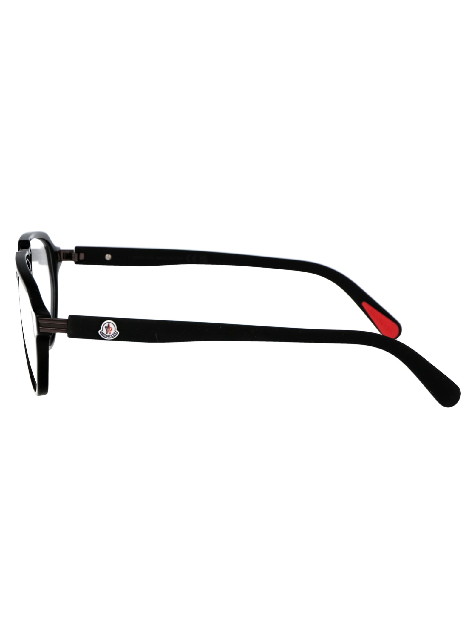 Shop Moncler Ml5162 Glasses In 001 Nero Lucido
