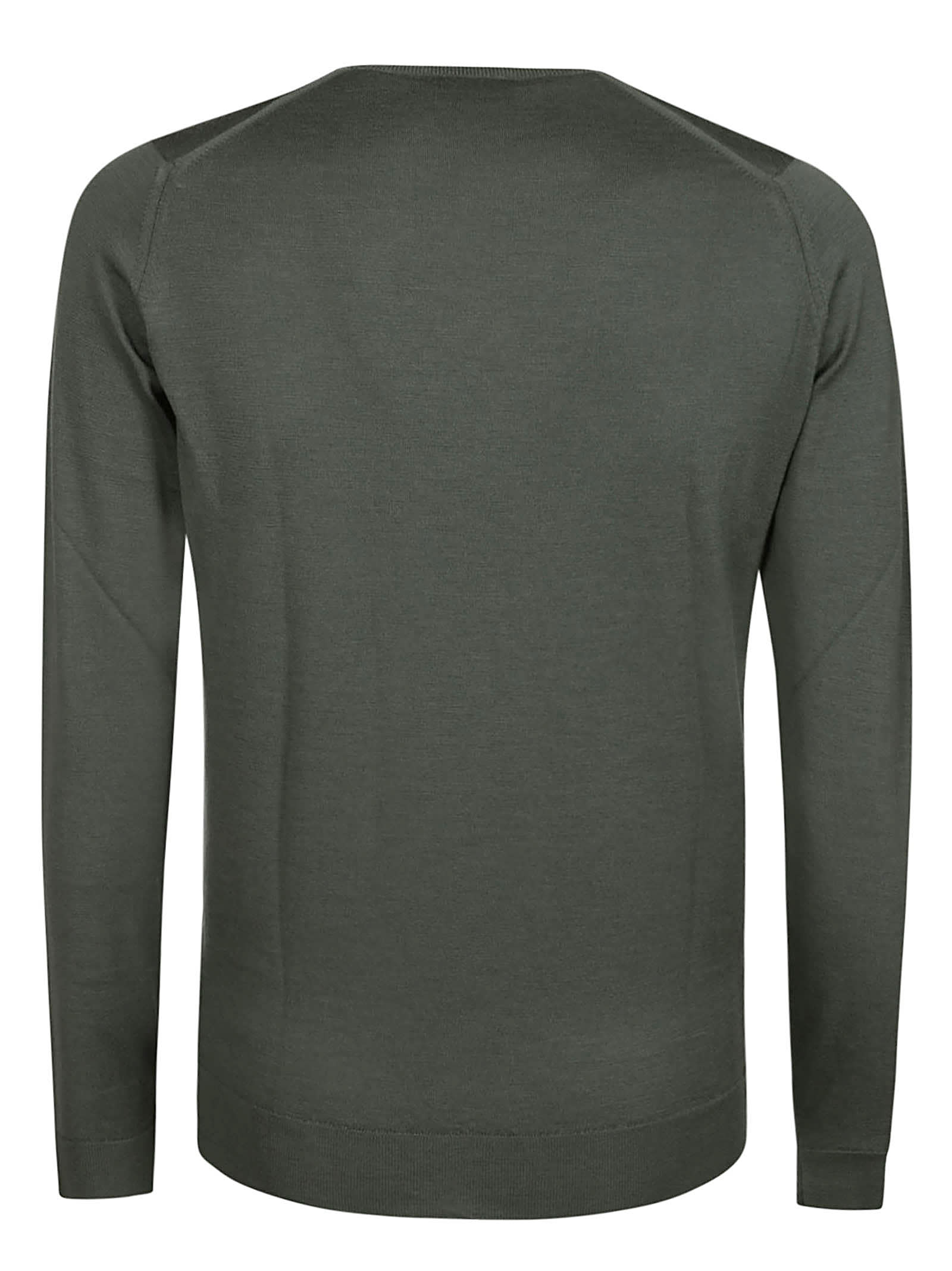 Shop John Smedley Lundy Pullover Ls In Highland Green