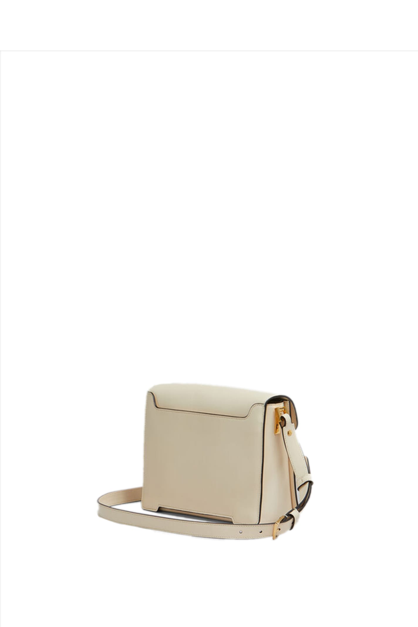 Shop Marni Trunkaroo Shoulder Bag In White