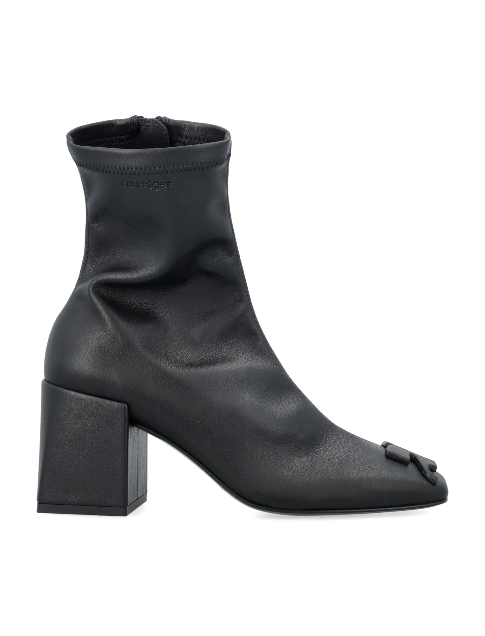 Shop Courrèges Re-edition Ankle Boots In Black