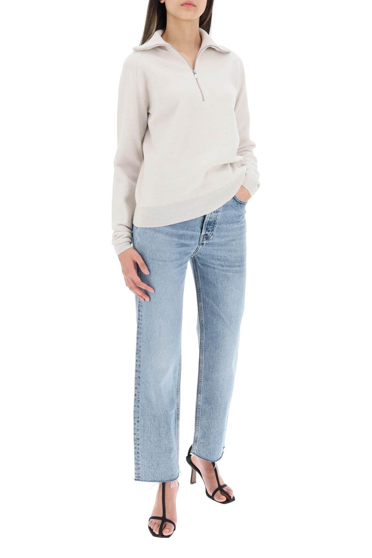 Totême Toteme Woman Jeans Blue Size 28w-30l Organic Cotton In Clear Blue