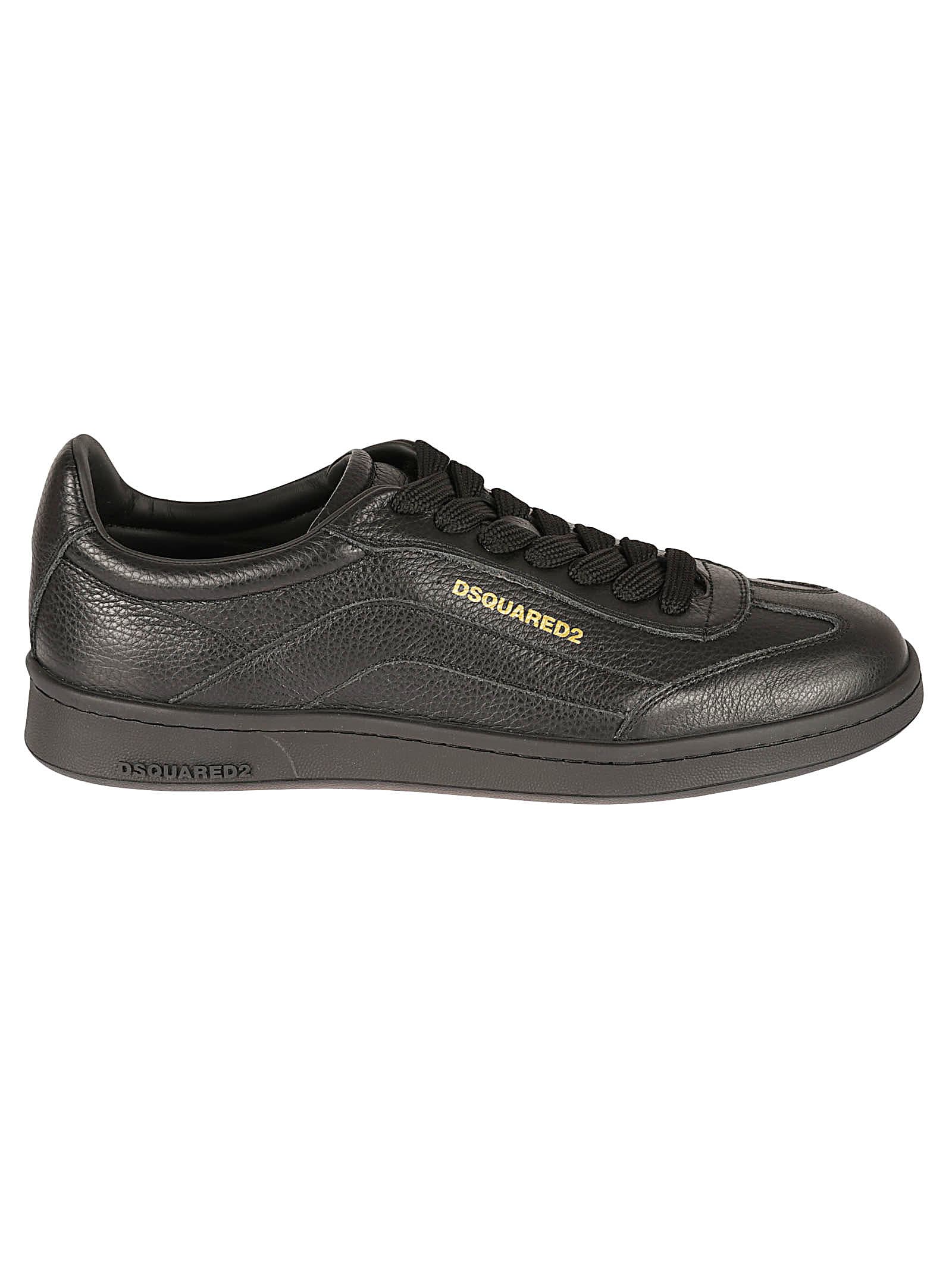 Dsquared2 Tumbled Leather Sneakers