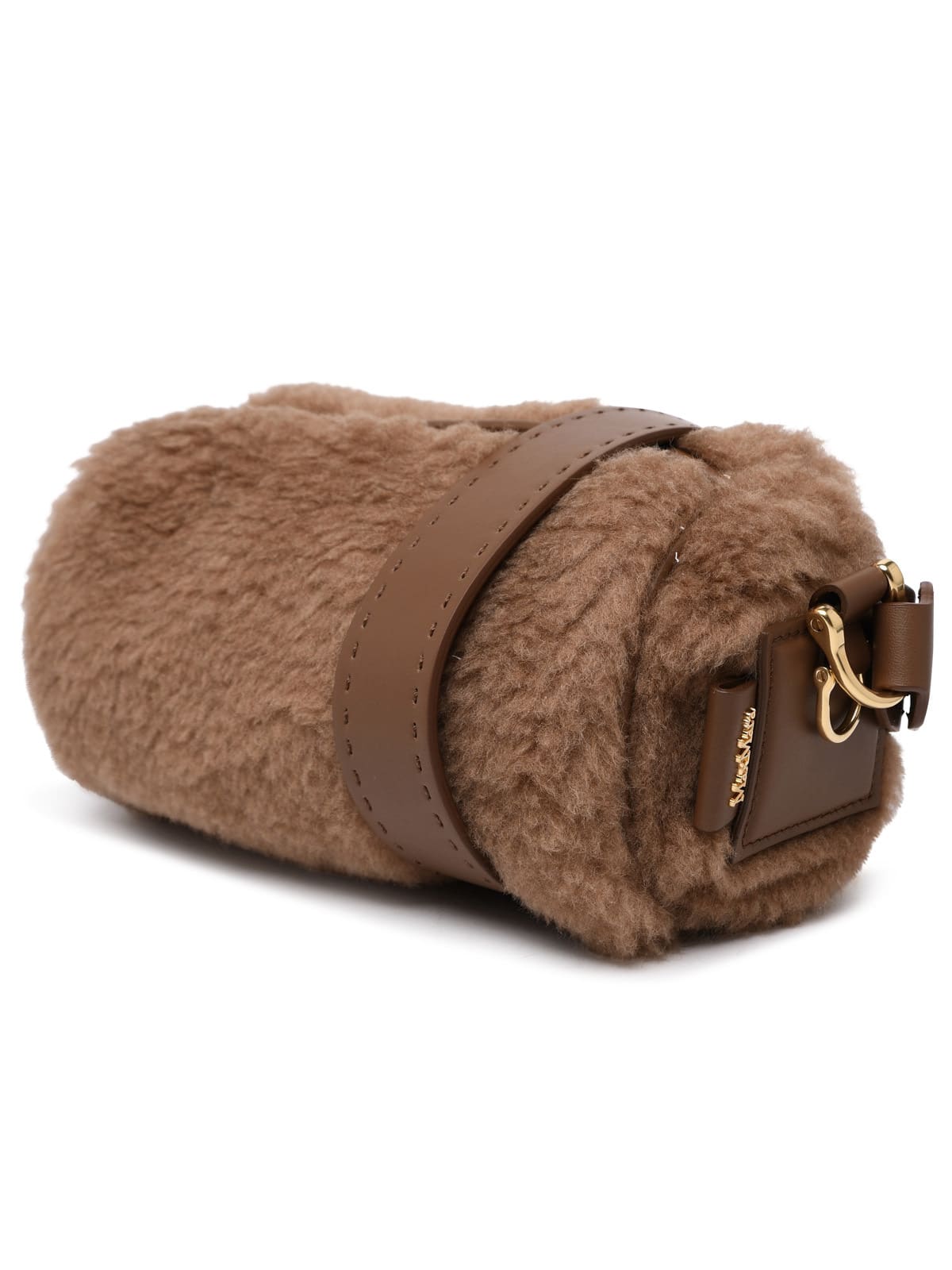Shop Max Mara Small Teddyrolls Teddy Camel Bag In Brown