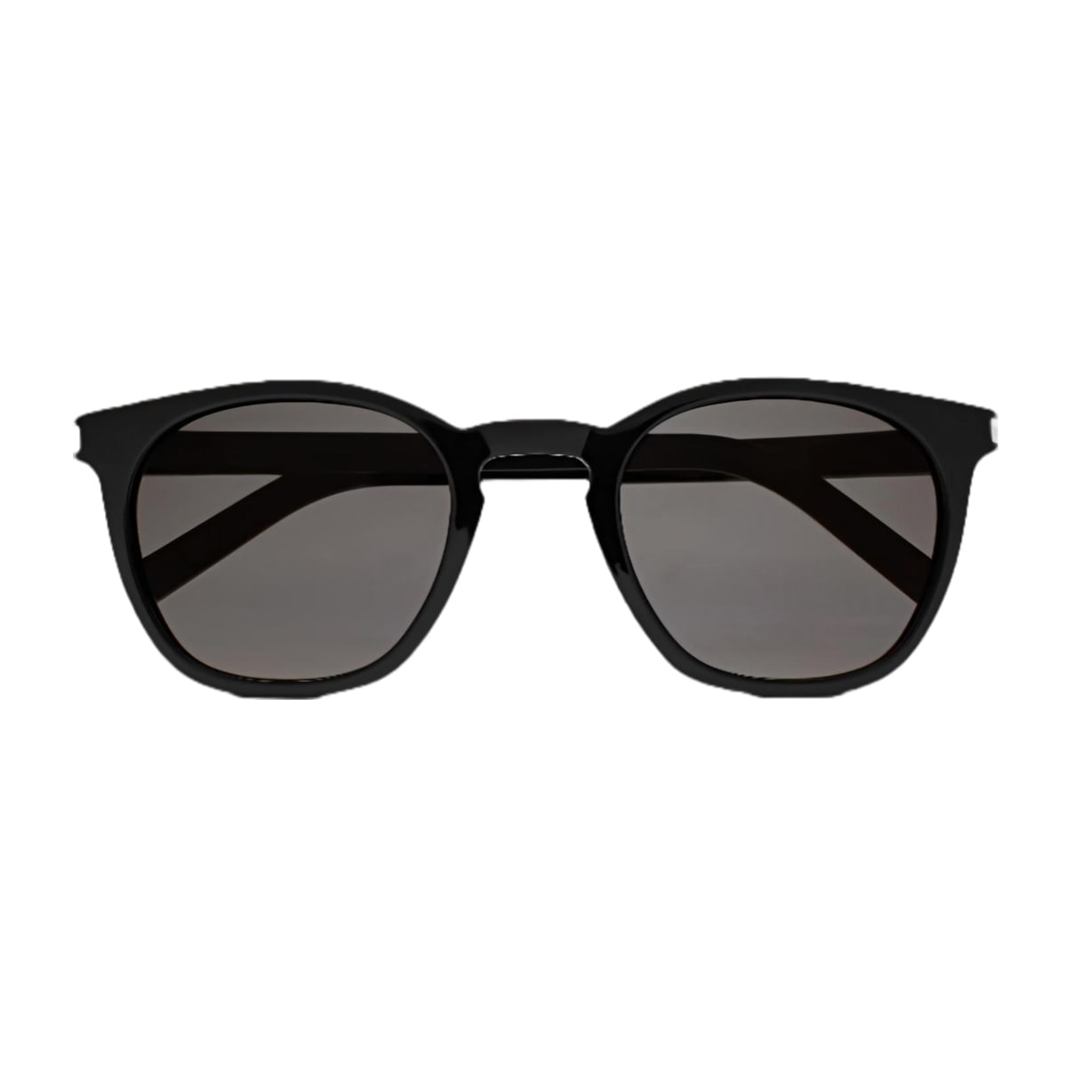 Saint Laurent Sl 28 Linea Corner Angle 002 Black Smoke Sunglasses