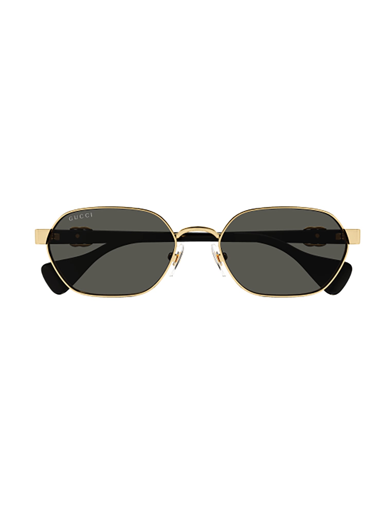 Shop Gucci Gg1593s Sunglasses In 001 Gold Black Grey