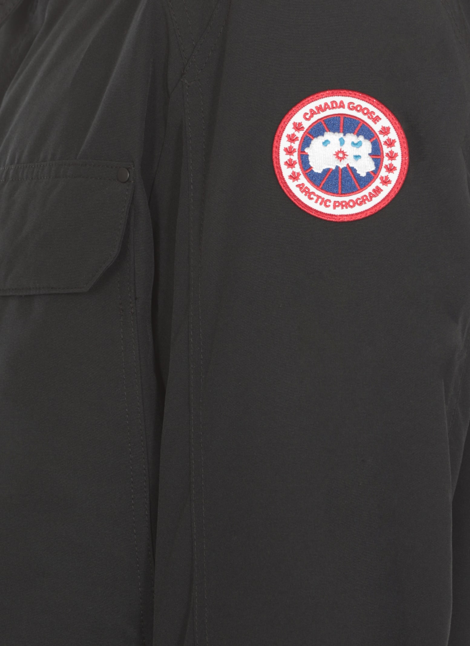 Shop Canada Goose Burnaby Jacket In Black