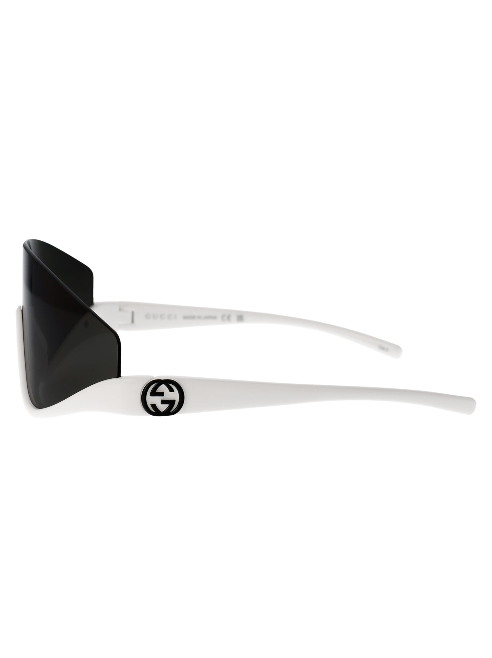 Shop Gucci Gg1650s Sunglasses In 007 White White Grey