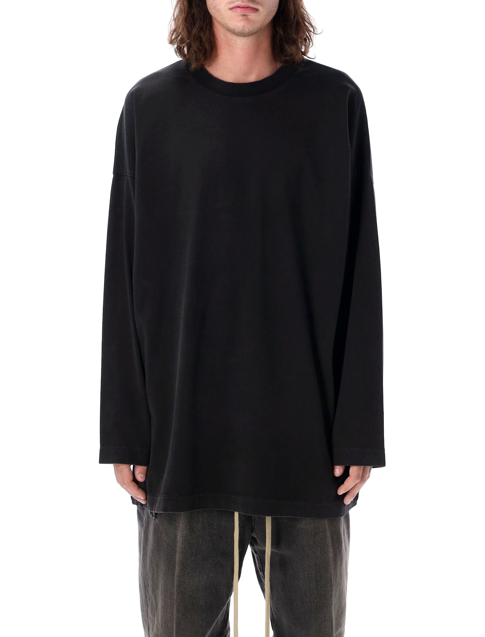 Shop Fear Of God Long Sleeves T-shirt In Black