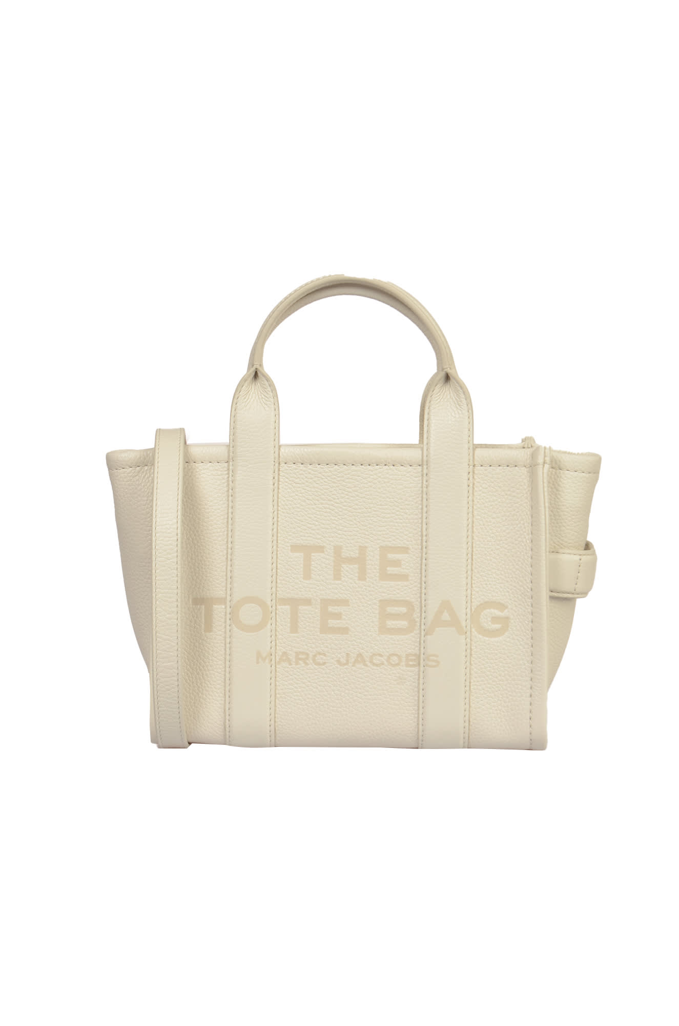 Shop Marc Jacobs The Tote Bag Mini Tote In Cotton/silver