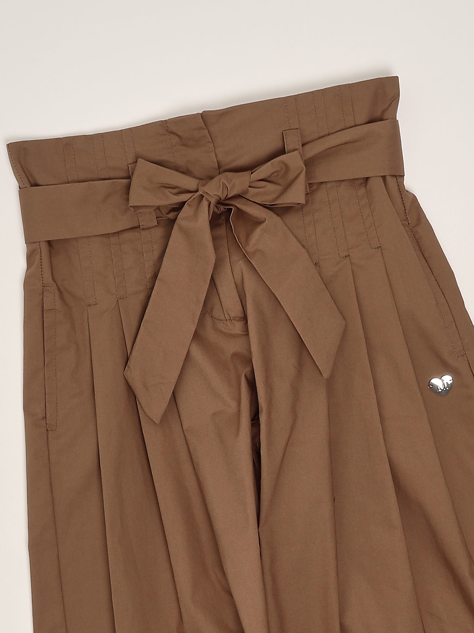 Monnalisa Trousers Trousers In Brown