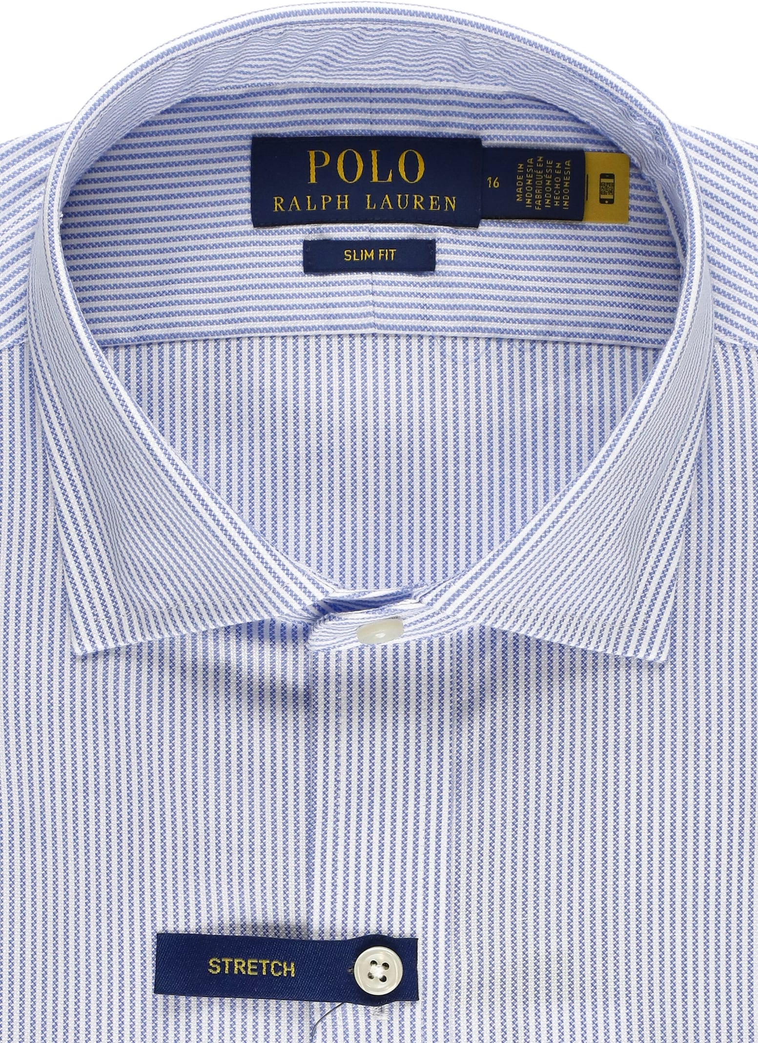 Shop Ralph Lauren Pony Shirt In 6011a Light Blue/white