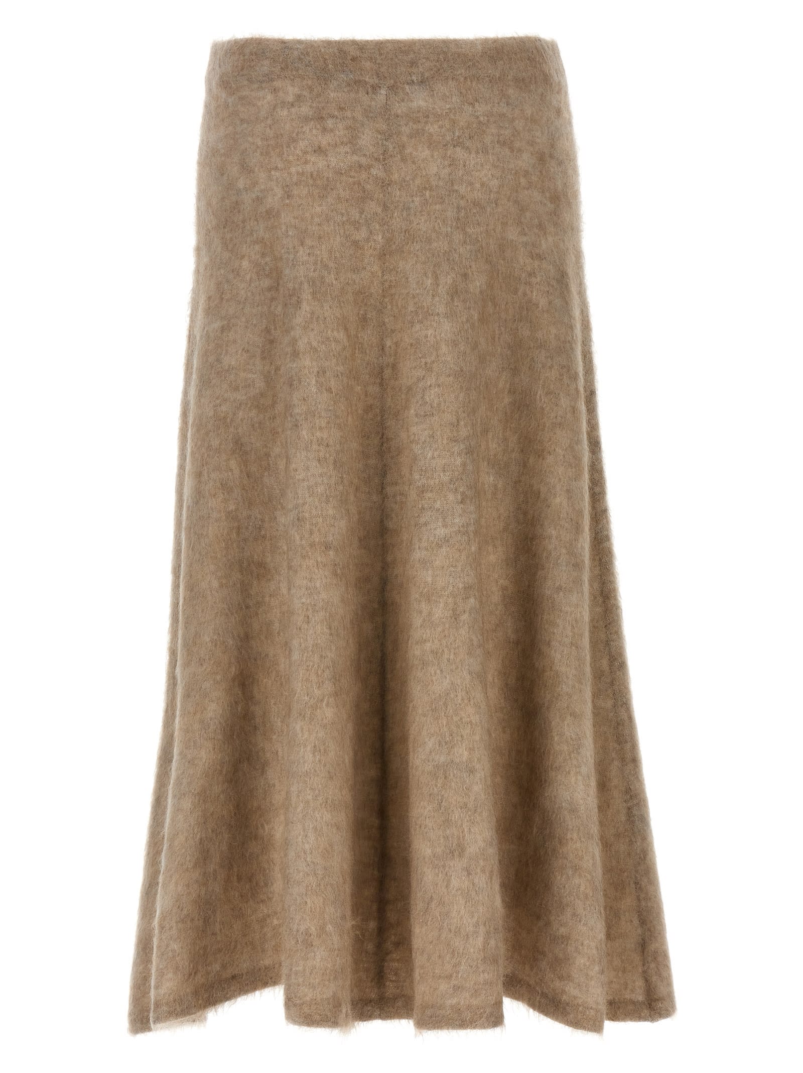 Shop Brunello Cucinelli Mohair Skirt