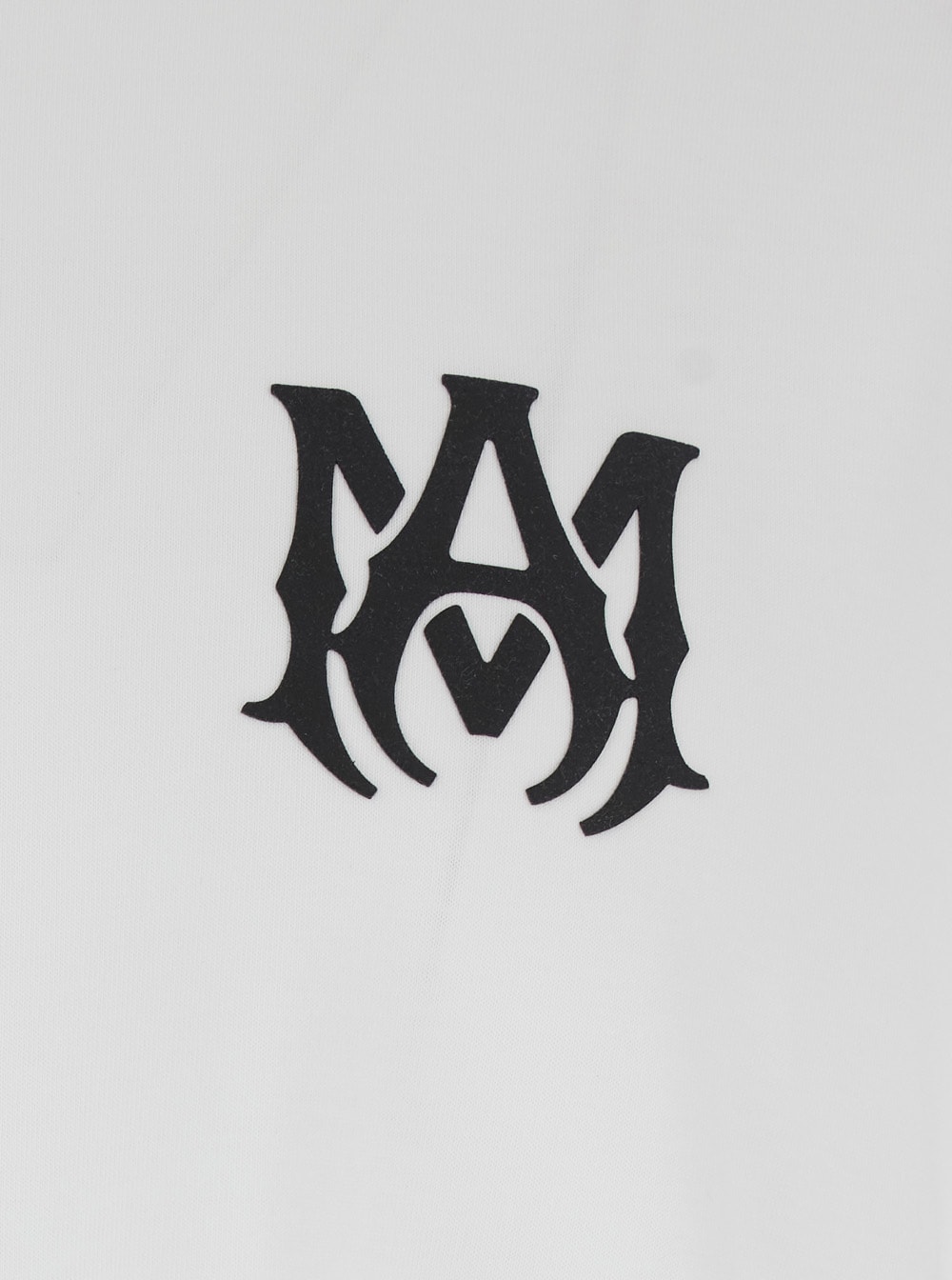 Amiri White Crewneck T-shirt With Logo Print On The Front And Logo Lettering On The Rear In Cotton Man