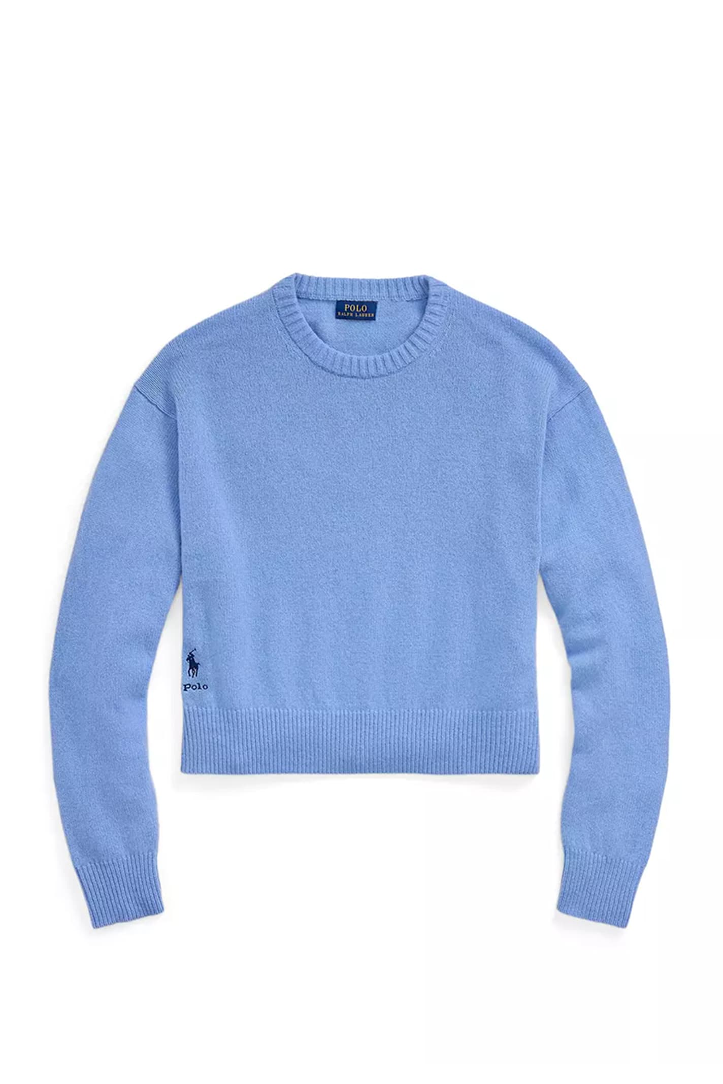 Shop Polo Ralph Lauren Sweater In Clear Blue