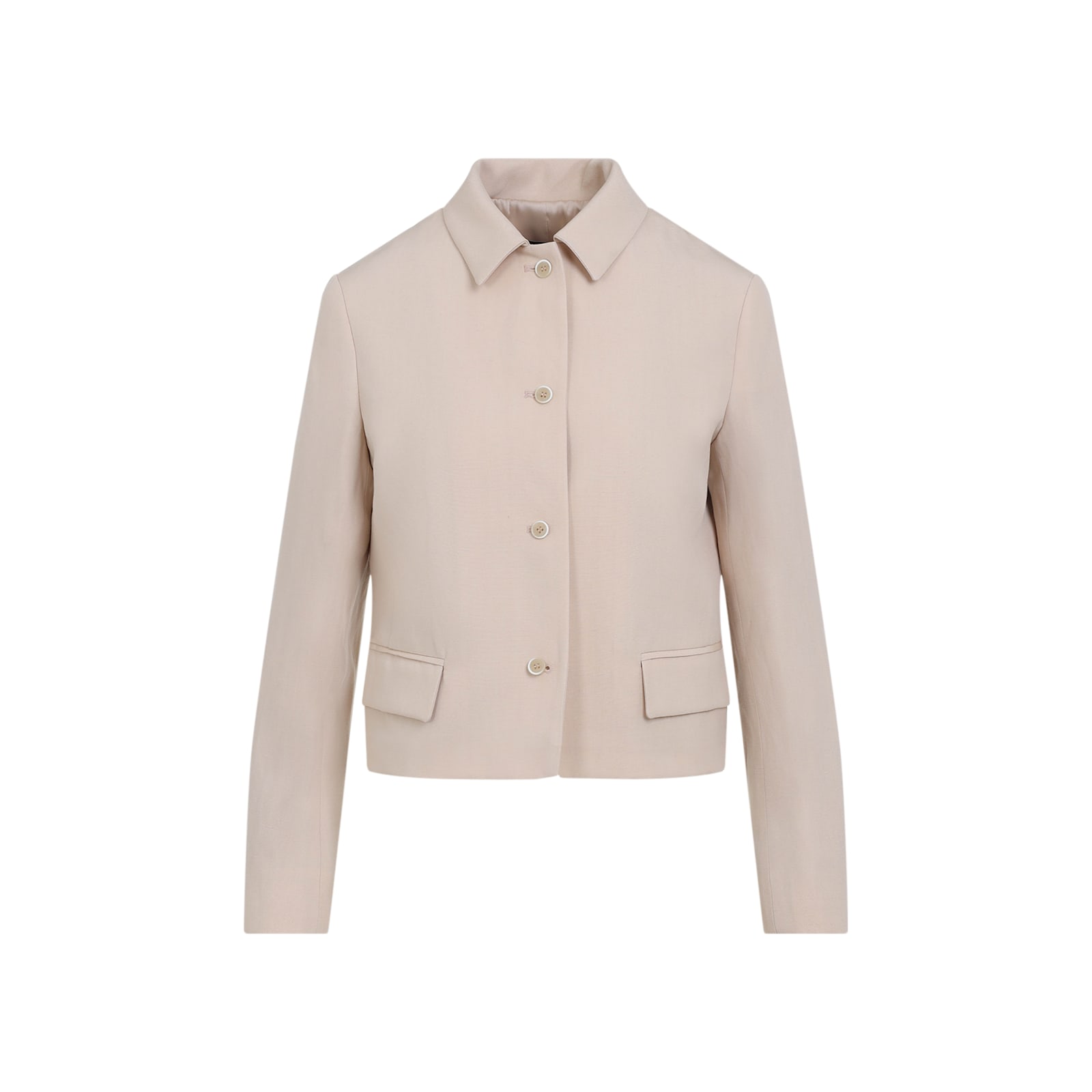 Fabiana Filippi Elegant Virgin Wool Jacket For Women In Sabbia