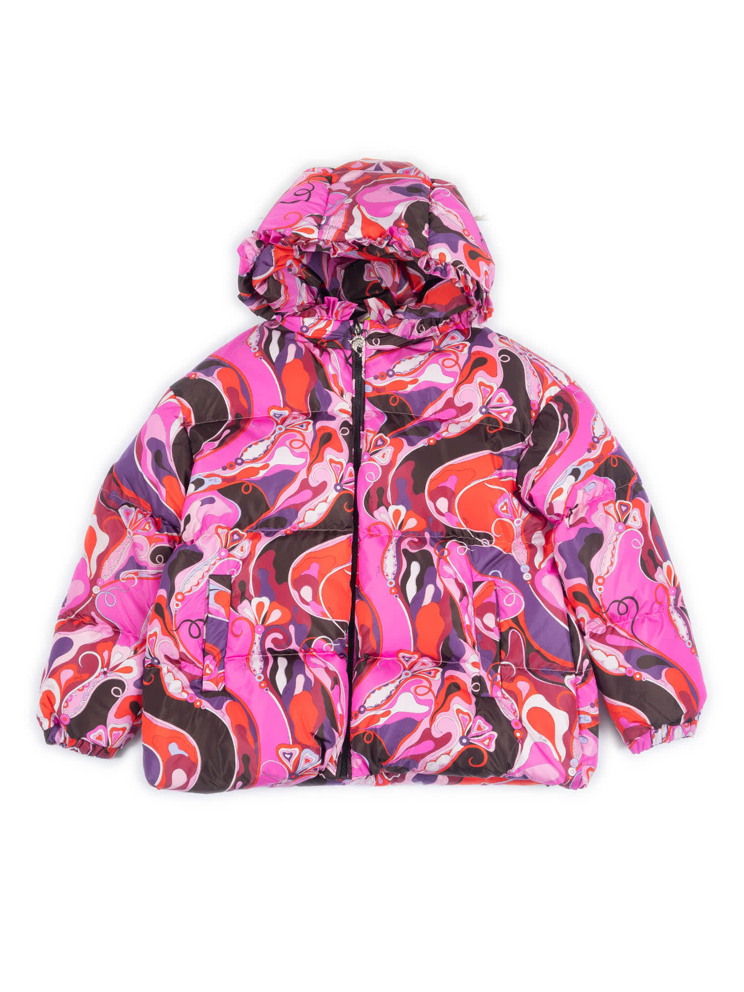 Pucci Down Jacket In Pink