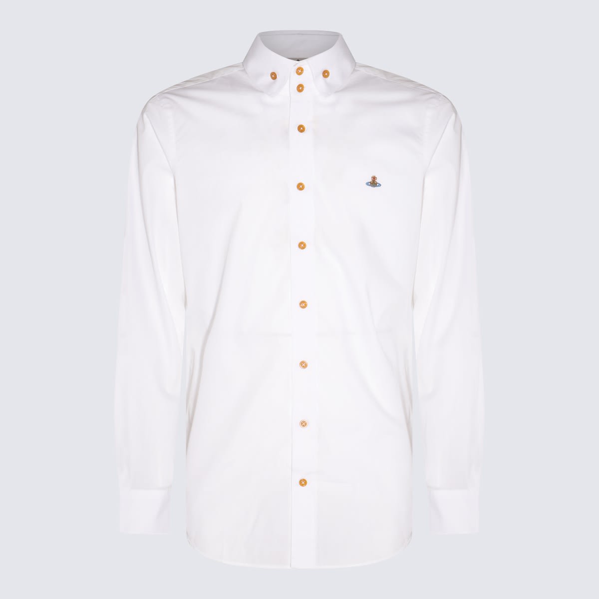 Shop Vivienne Westwood White Cotton Orb Shirt