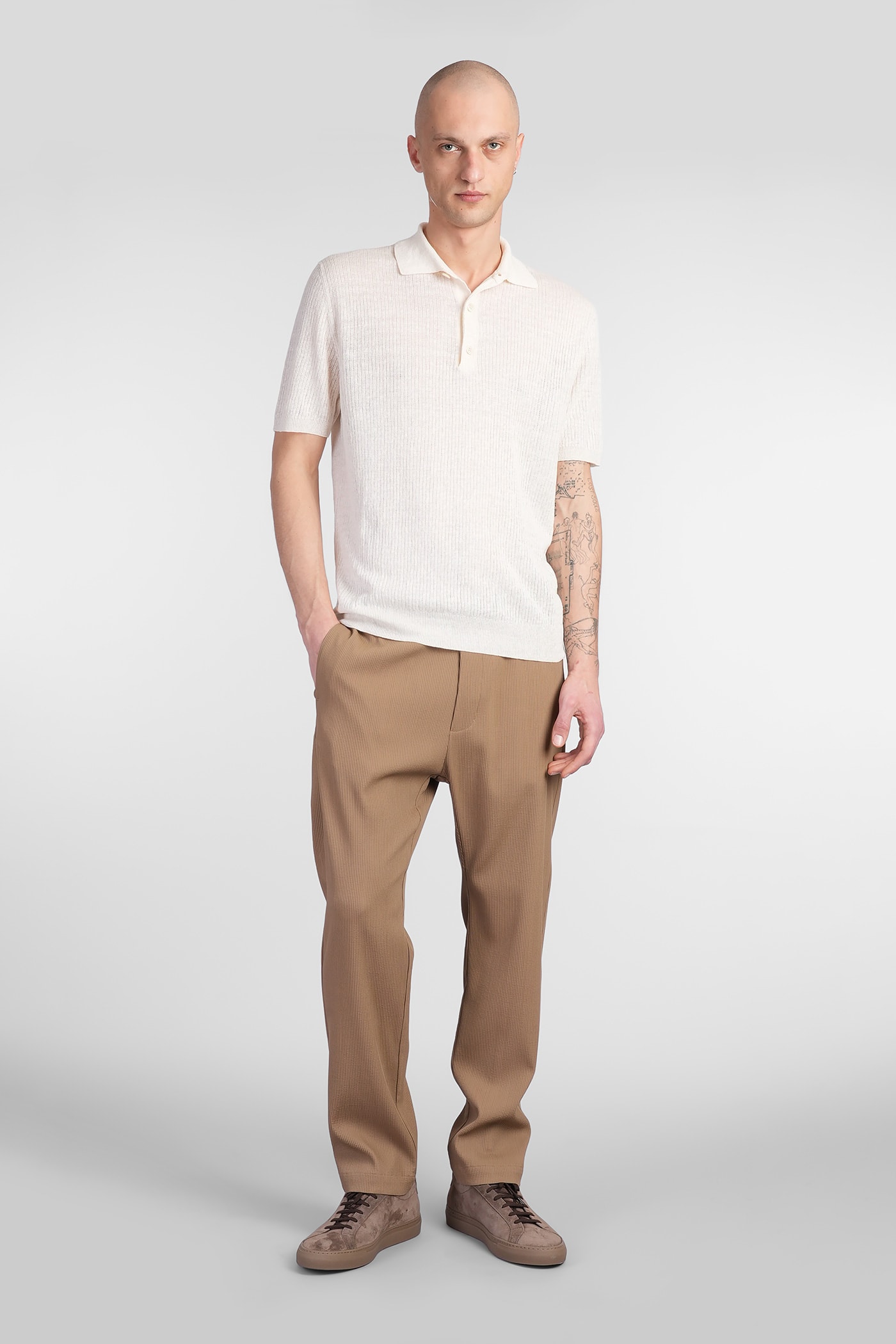 BARENA VENEZIA MARCO POLO IN BEIGE LINEN 