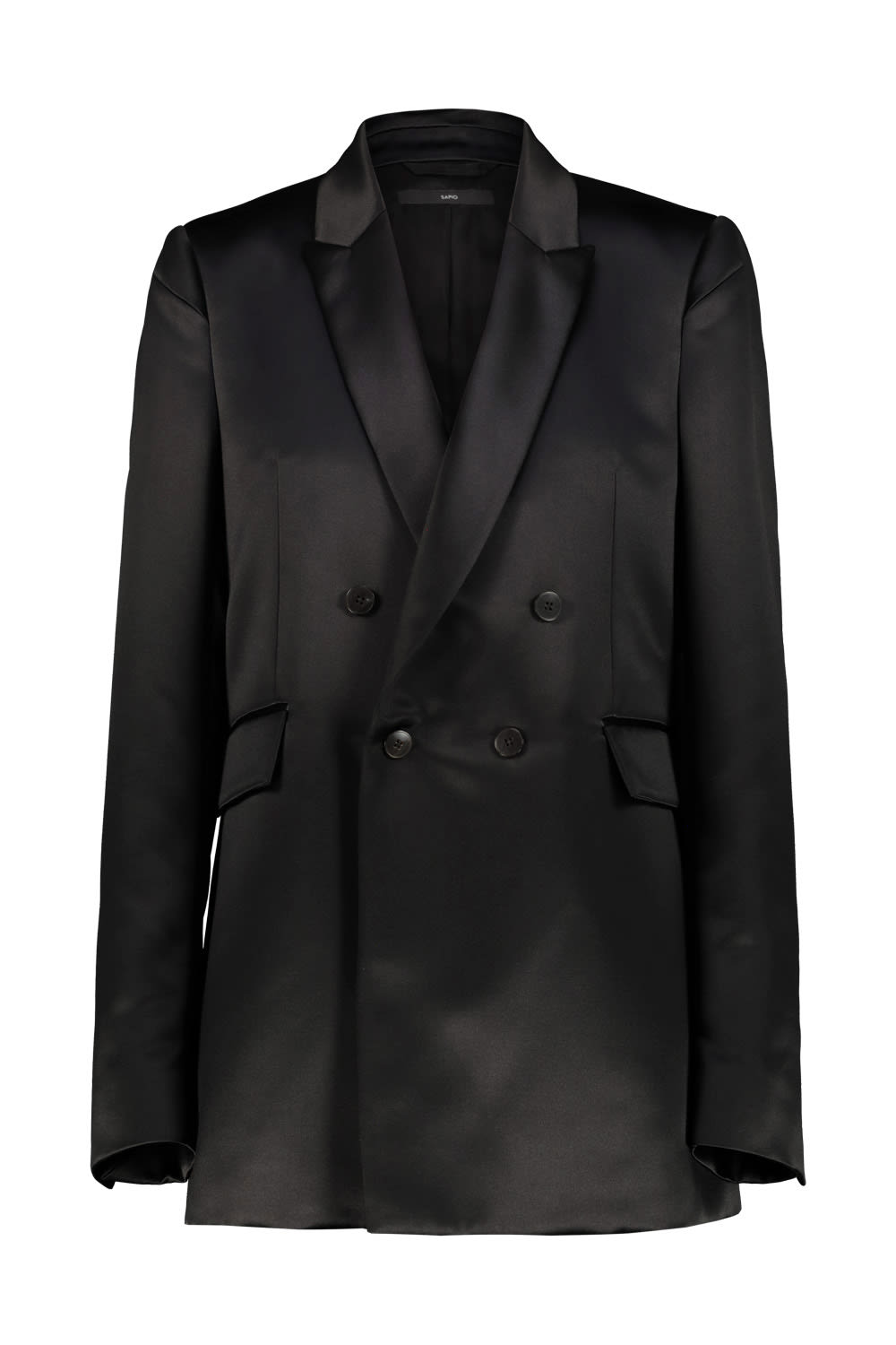 Shop Sapio Duchesse Blazer In Black