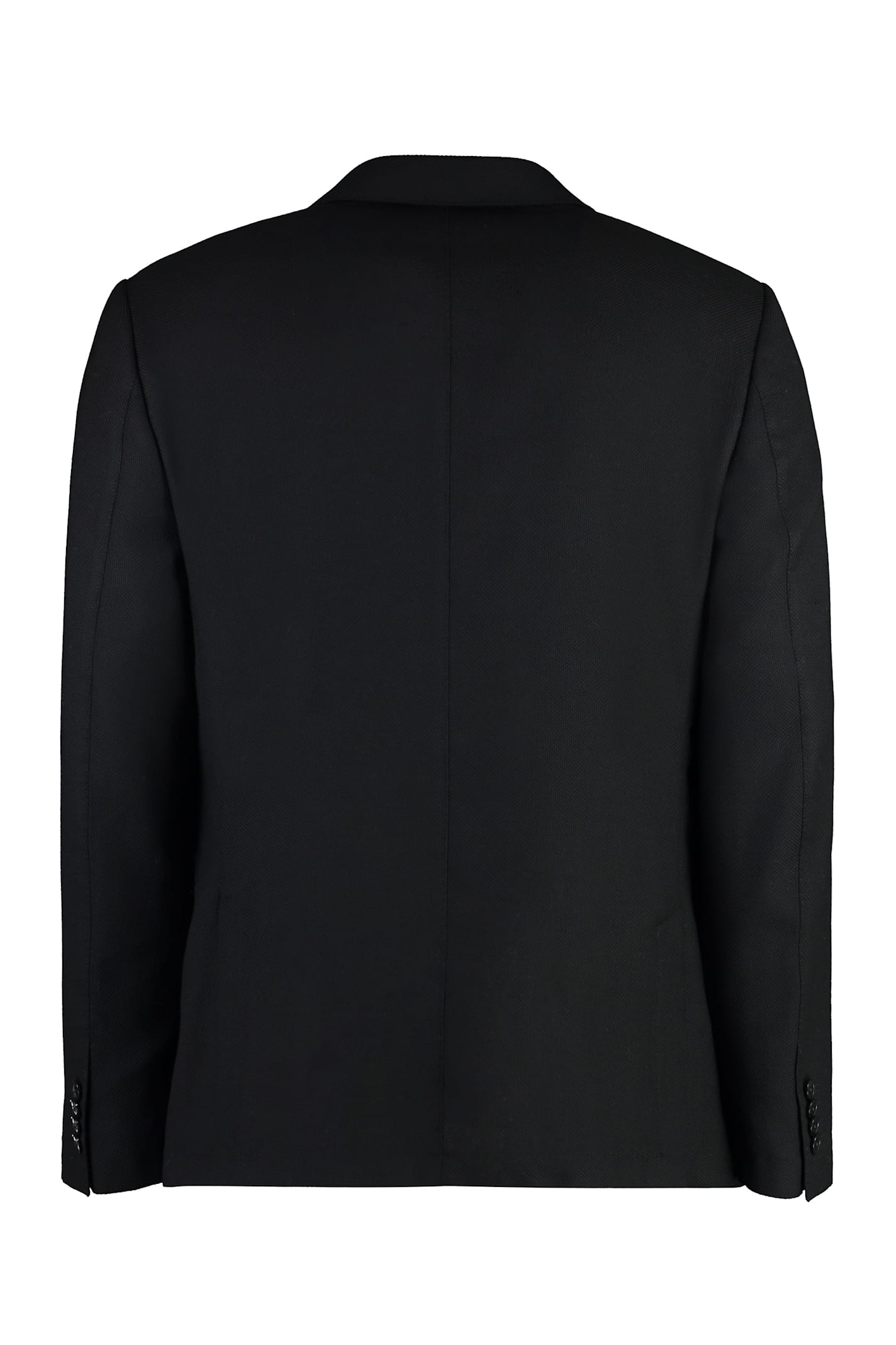 Shop Zegna Single-breasted Two-button Jacket In Black