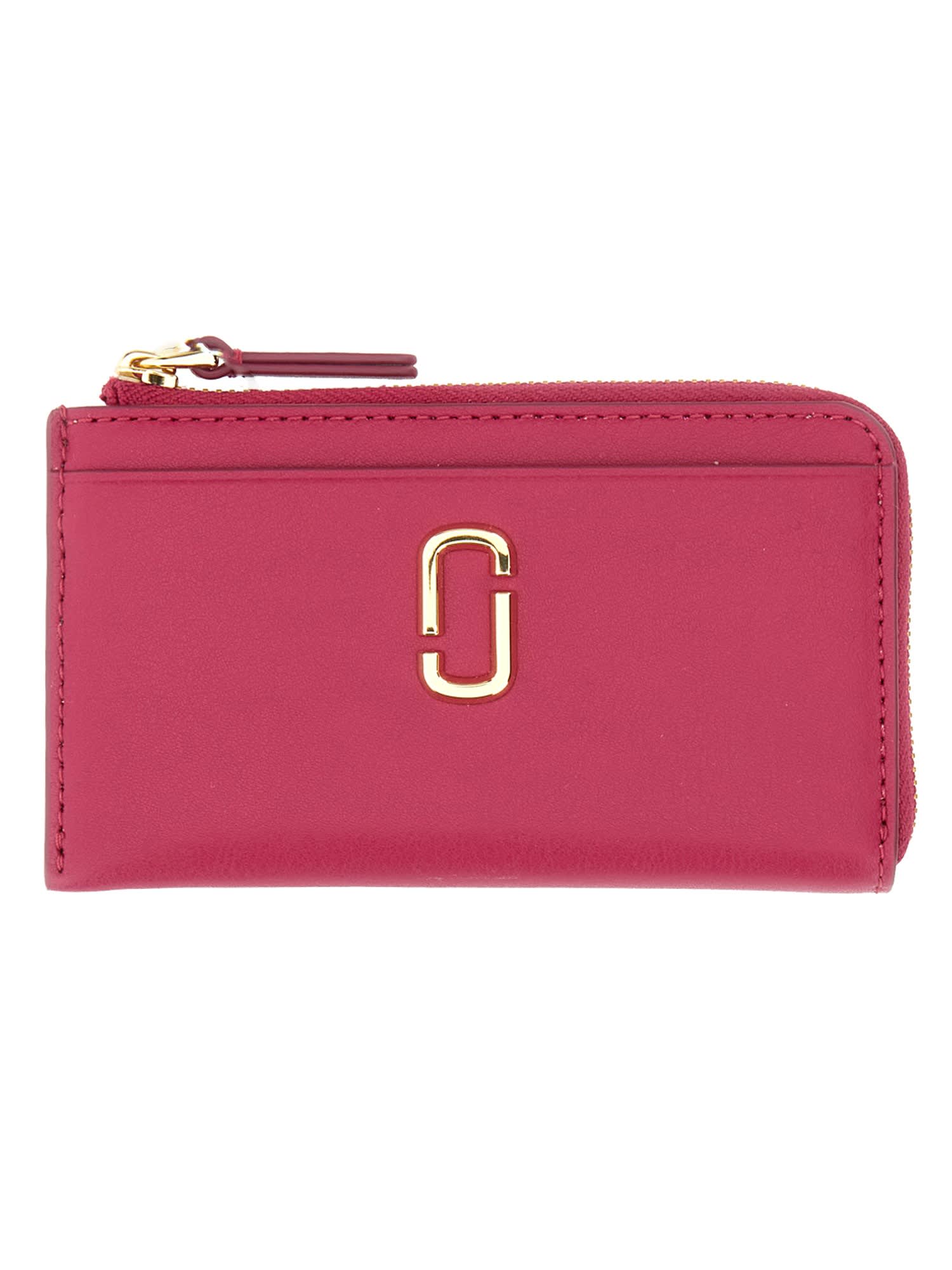Marc Jacobs The J Marc Wallet In Fucsia