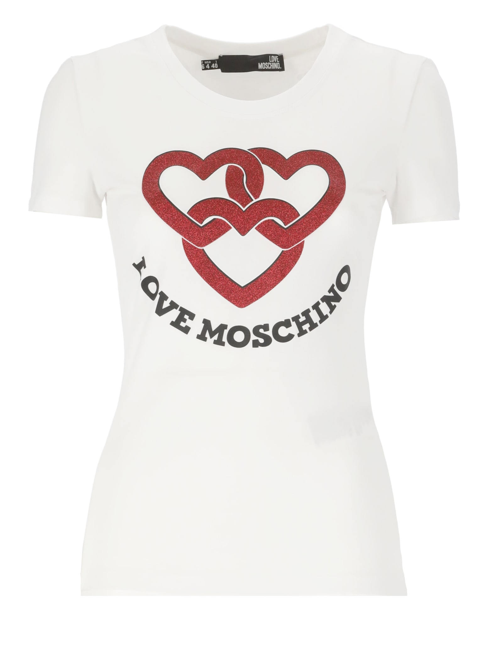 LOVE MOSCHINO T-SHIRT WITH PRINT