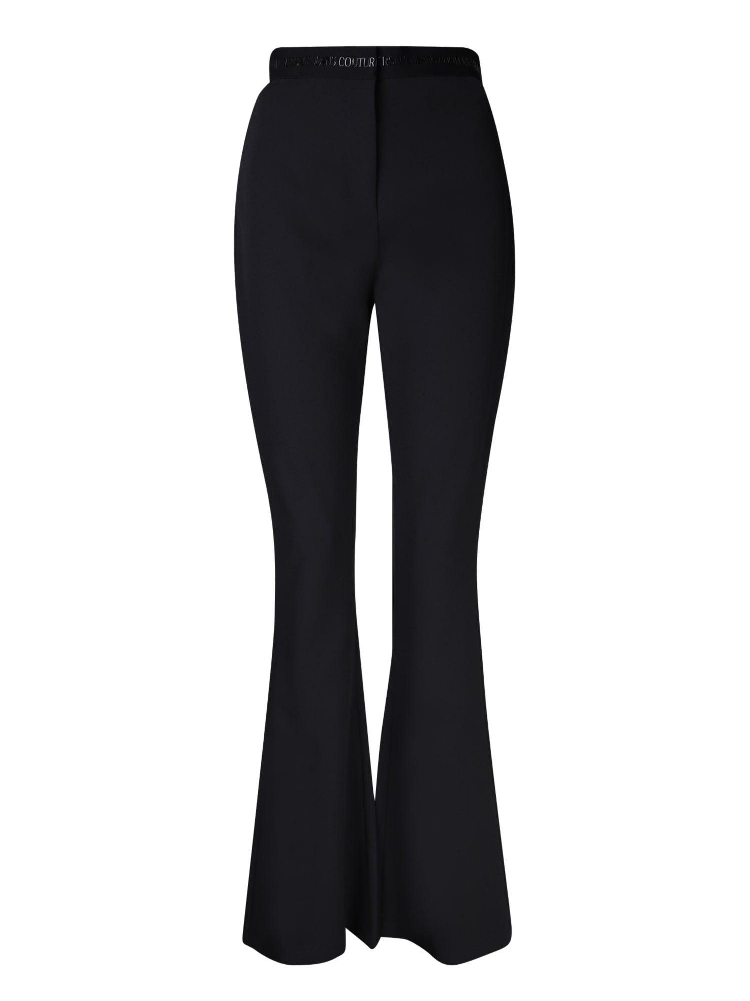 VERSACE JEANS COUTURE FLARED BLACK TROUSERS BY VERSACE JEANS COUTURE
