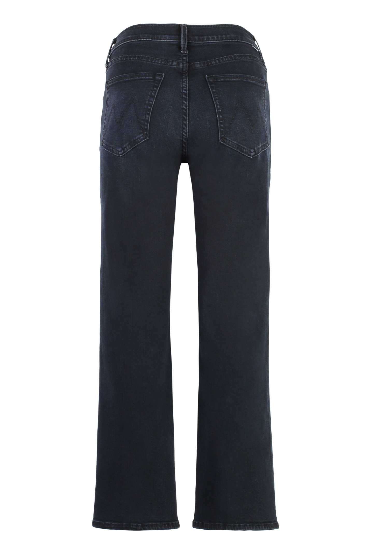 Shop Mother Rambler5-pocket Straight-leg Jeans In Blue